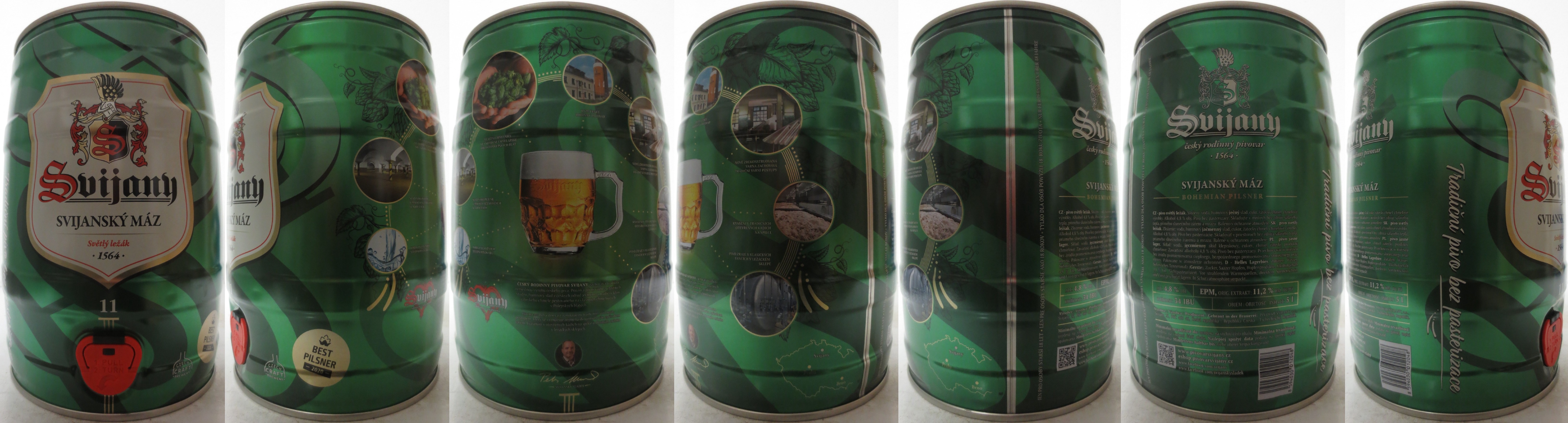 Svijany SVIJANSKÝ MÁZ Světlý ležák .1564. (5L) č.2