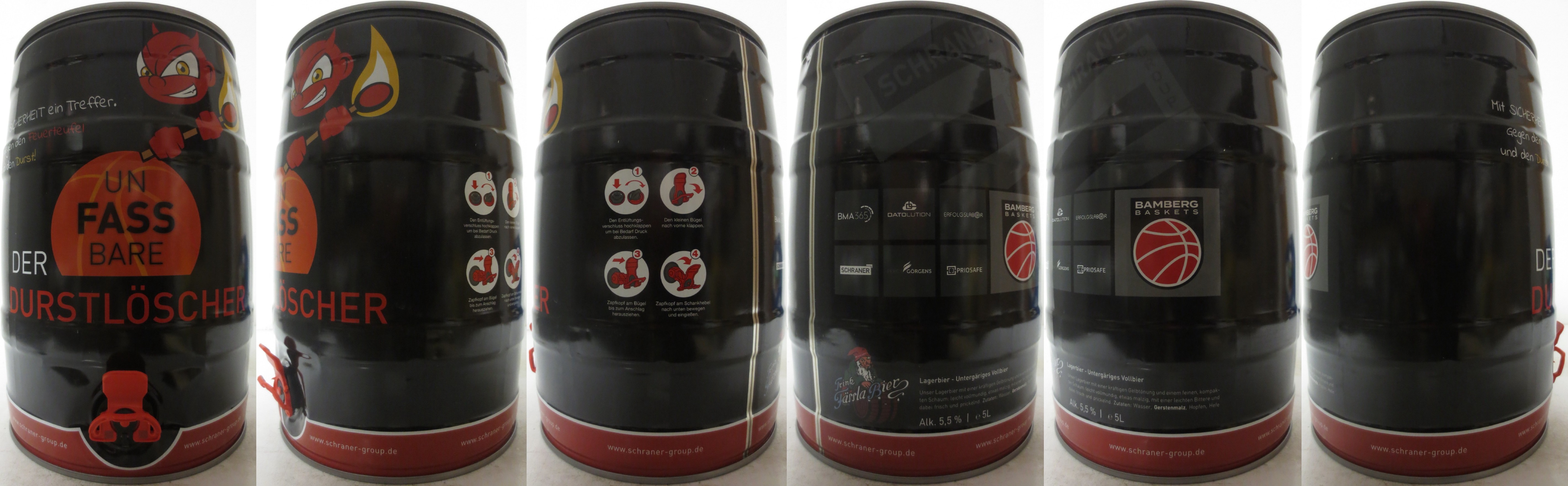 UN FASS BARE DER DURSTLÖSCHER Trinkt Fässla Bier (5L) Nr.1 a