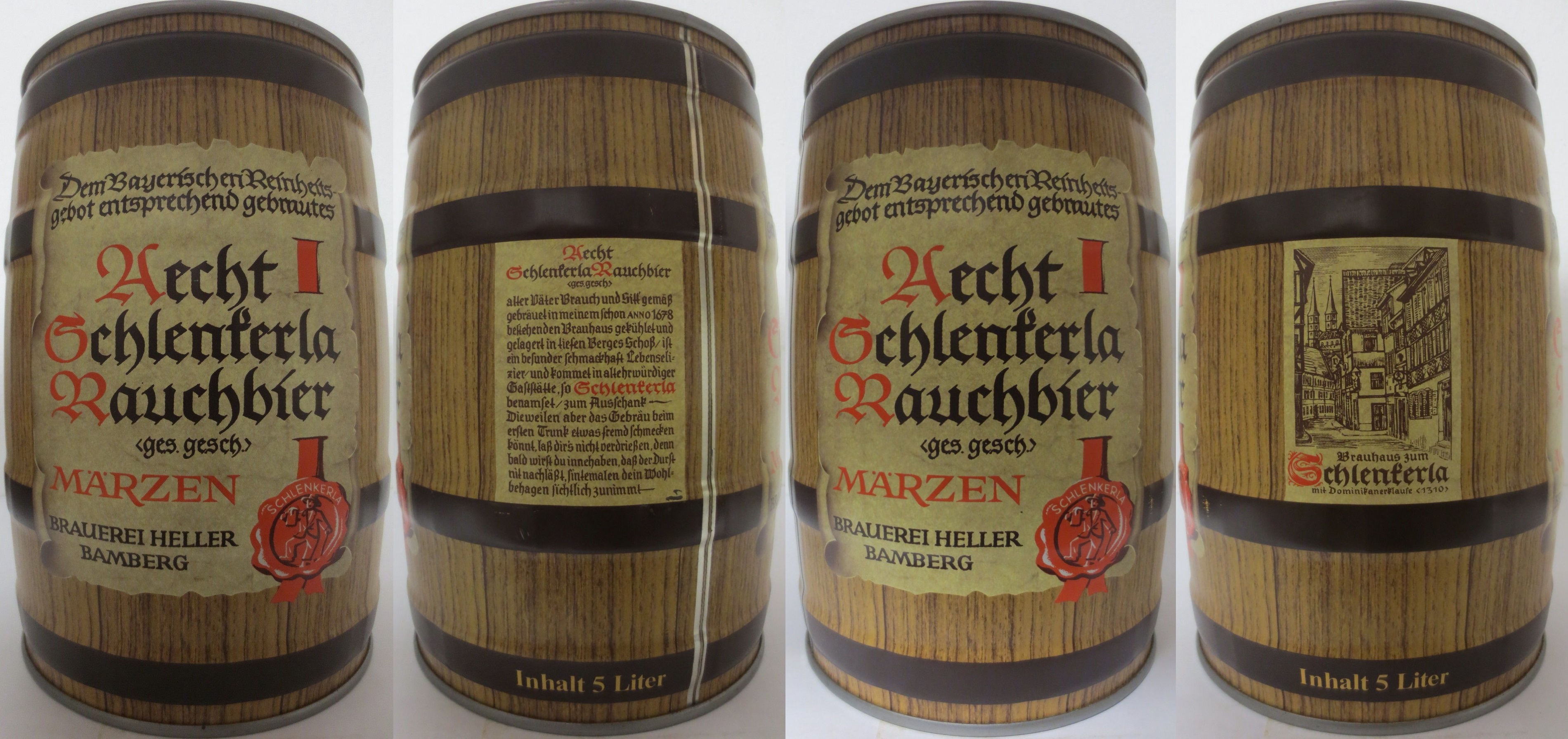 Aecht Schlenferla Rauchbier ges.gesch MÄRZEN BRAUEREI HELLER BAMBERG (5L) Nr.2