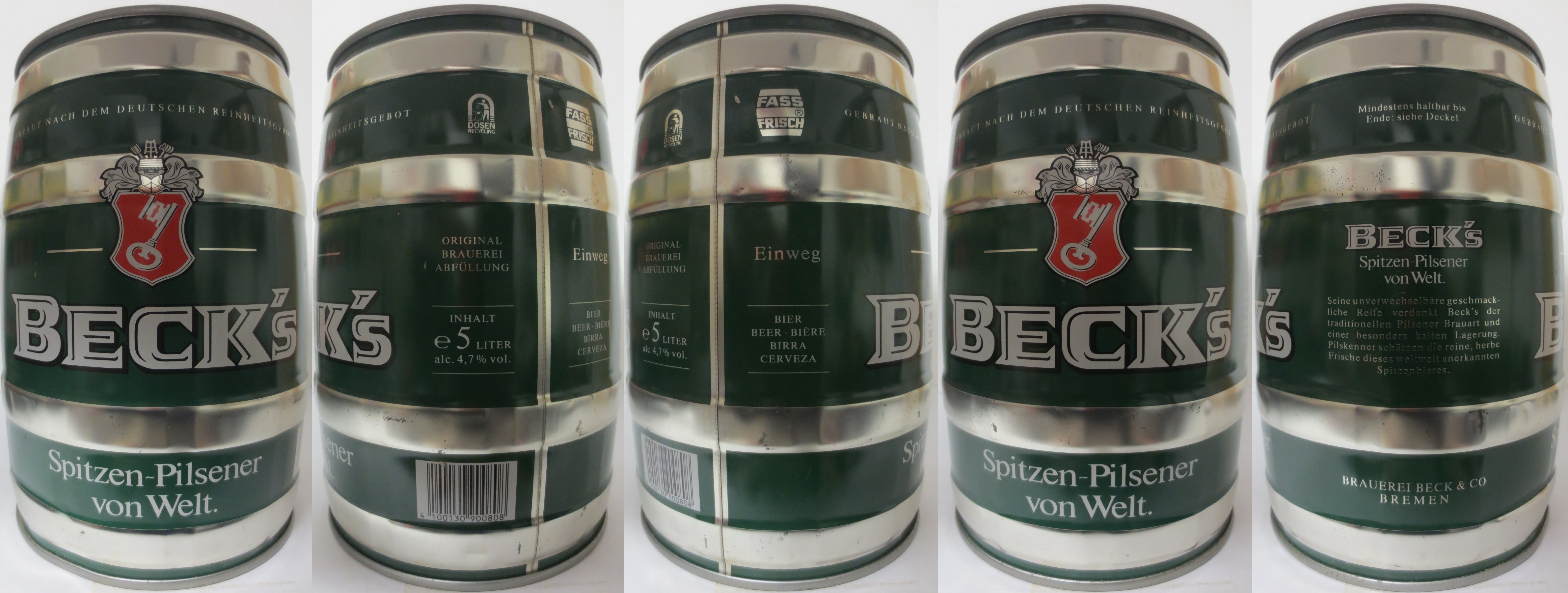 BECK´s Spitzen-Pilsener von Welt. (5L) Nr.1 