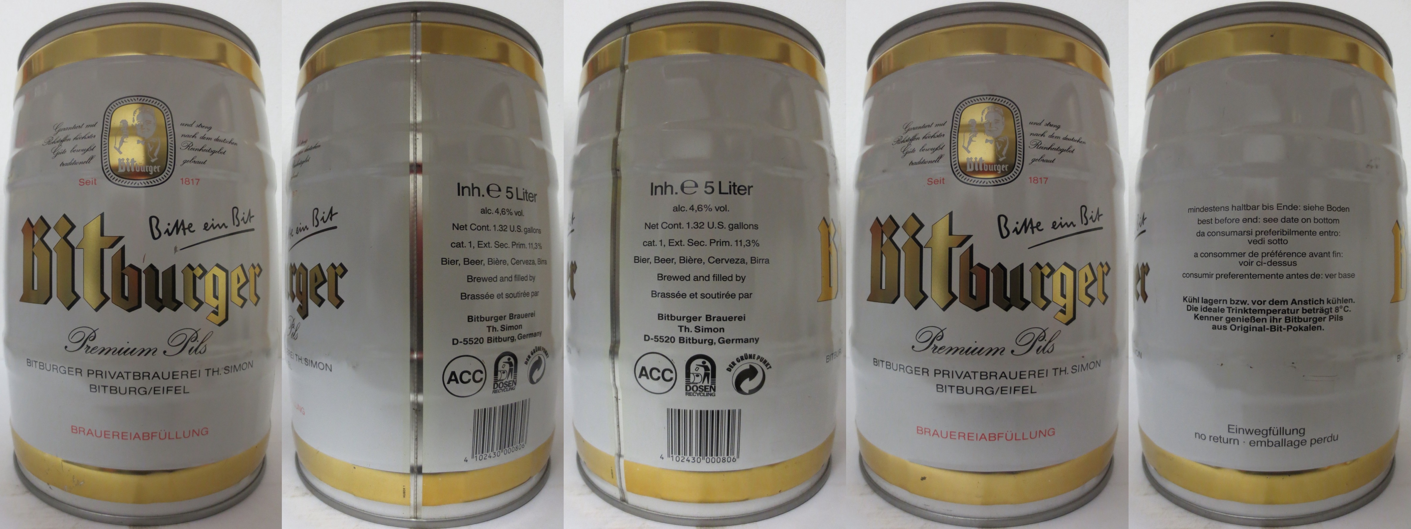 Bitburger Premium Pils (5L) Nr.1 