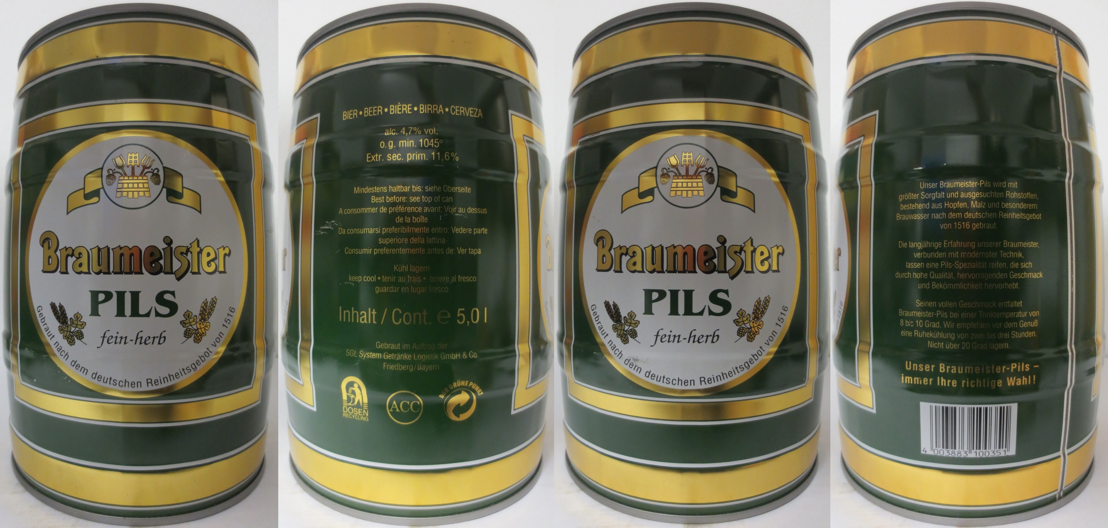 Braumeister PILS fein-herb (5L) Nr.1 