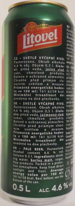 Litovel MORAVAN SVĚTLÉ VÝČEPNÍ PIVO (50cl) (B/O) č.1