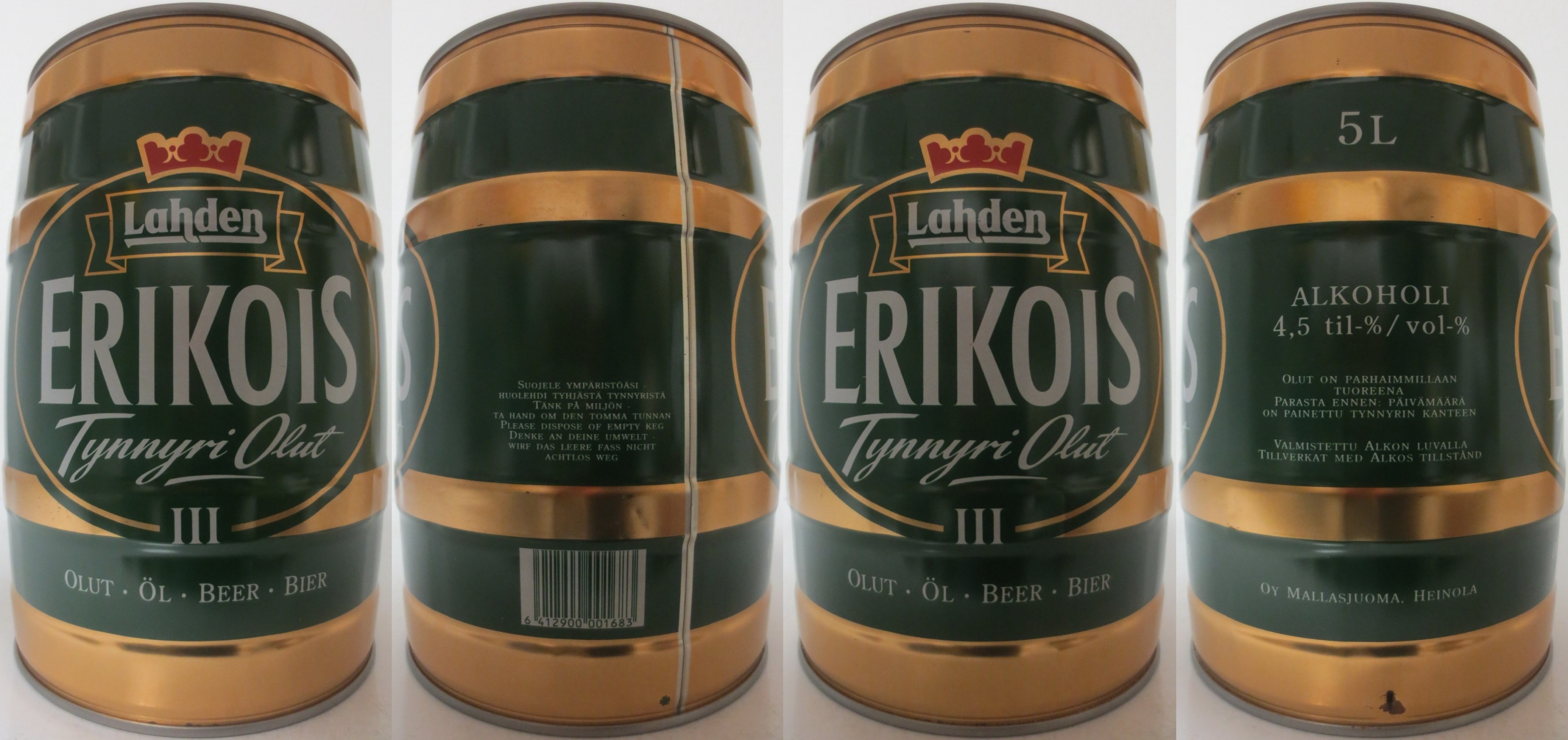 LAHDEN ERIKOIS Tynnyri Olut III (5L) Nr.2 