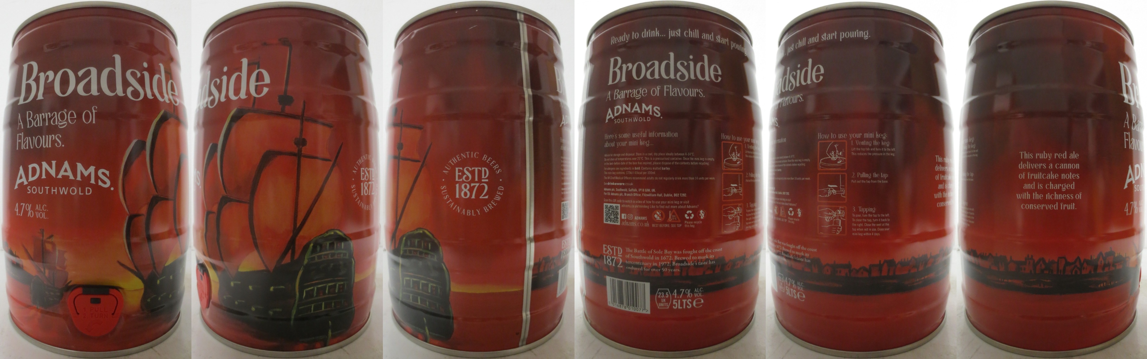 ADNAMS. SOUTHWOLD Broadside A Barrage of falvours. (5L) Nr.1 