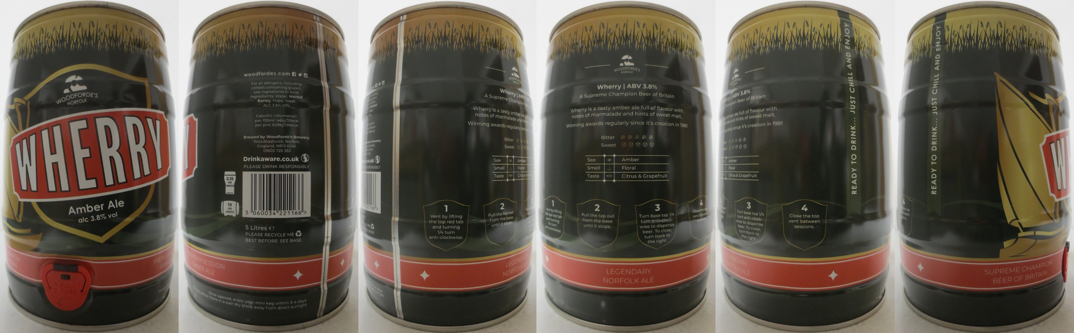 WHERRY Amber Ale alc 3,8% vol (5L) Nr.1 