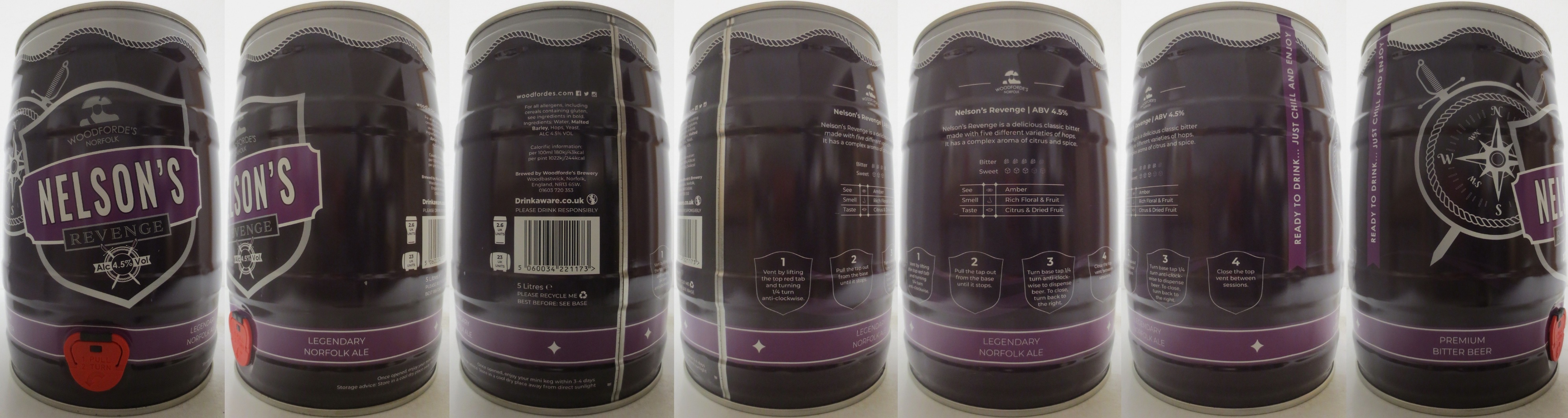 WOODFORDE´S NORFOLK NELSON´S REVENGE Alc. 4.5% Vol (5L) Nr.1 