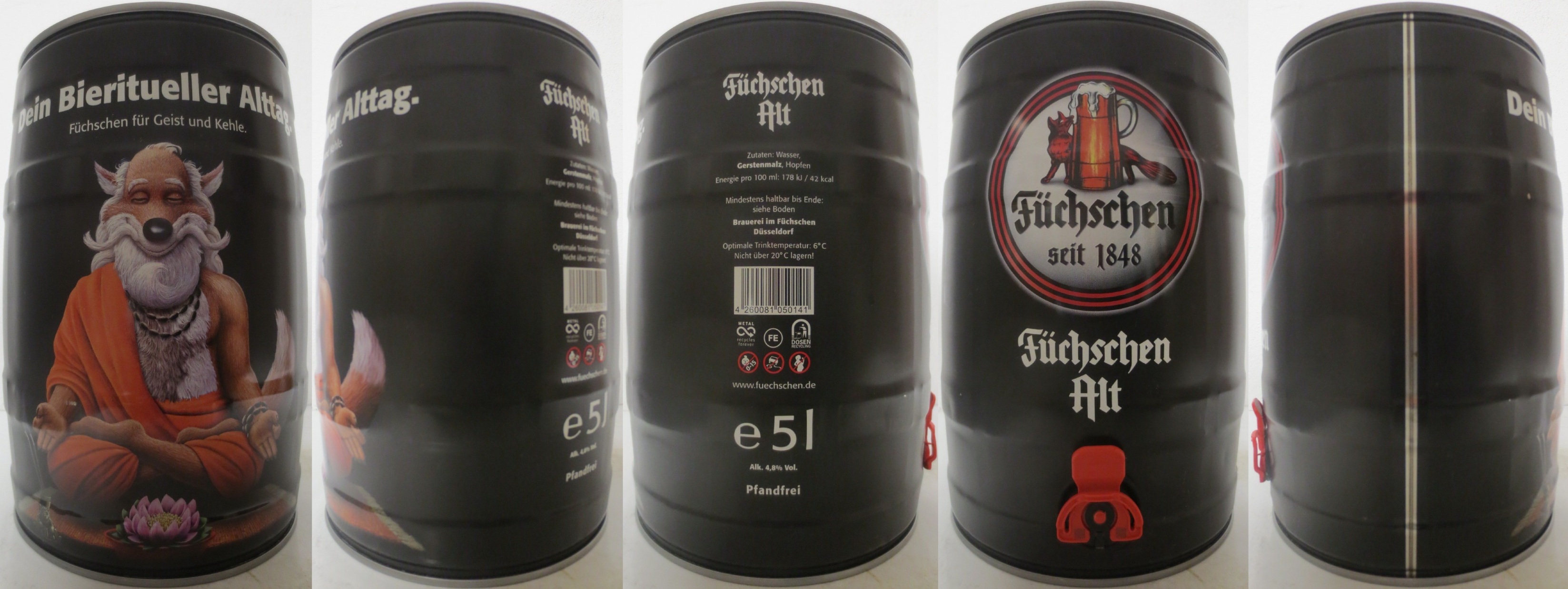 Füchschen Alt Dein Bieritueller Alttag. Füchschen für Geist und Kehle. (5L) Nr.1 