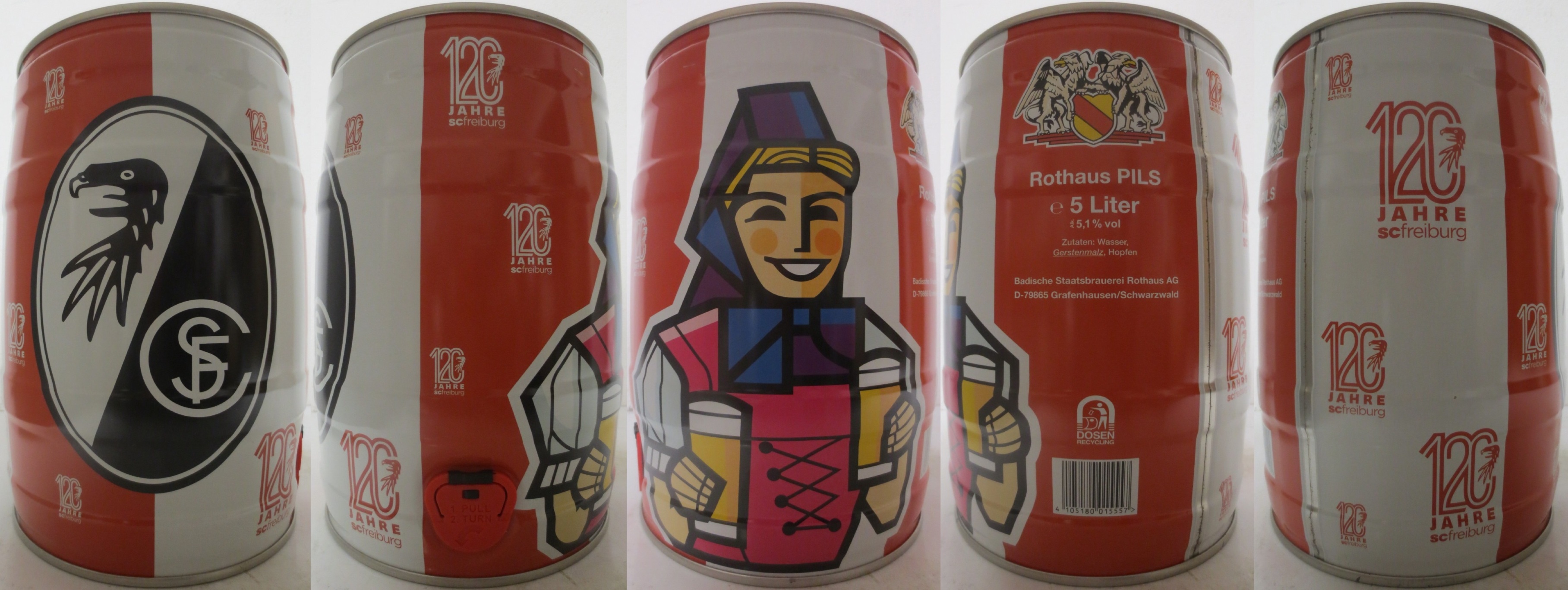 Rothaus PILS 120 JAHRE scfreiburg (5L) Nr.1 
