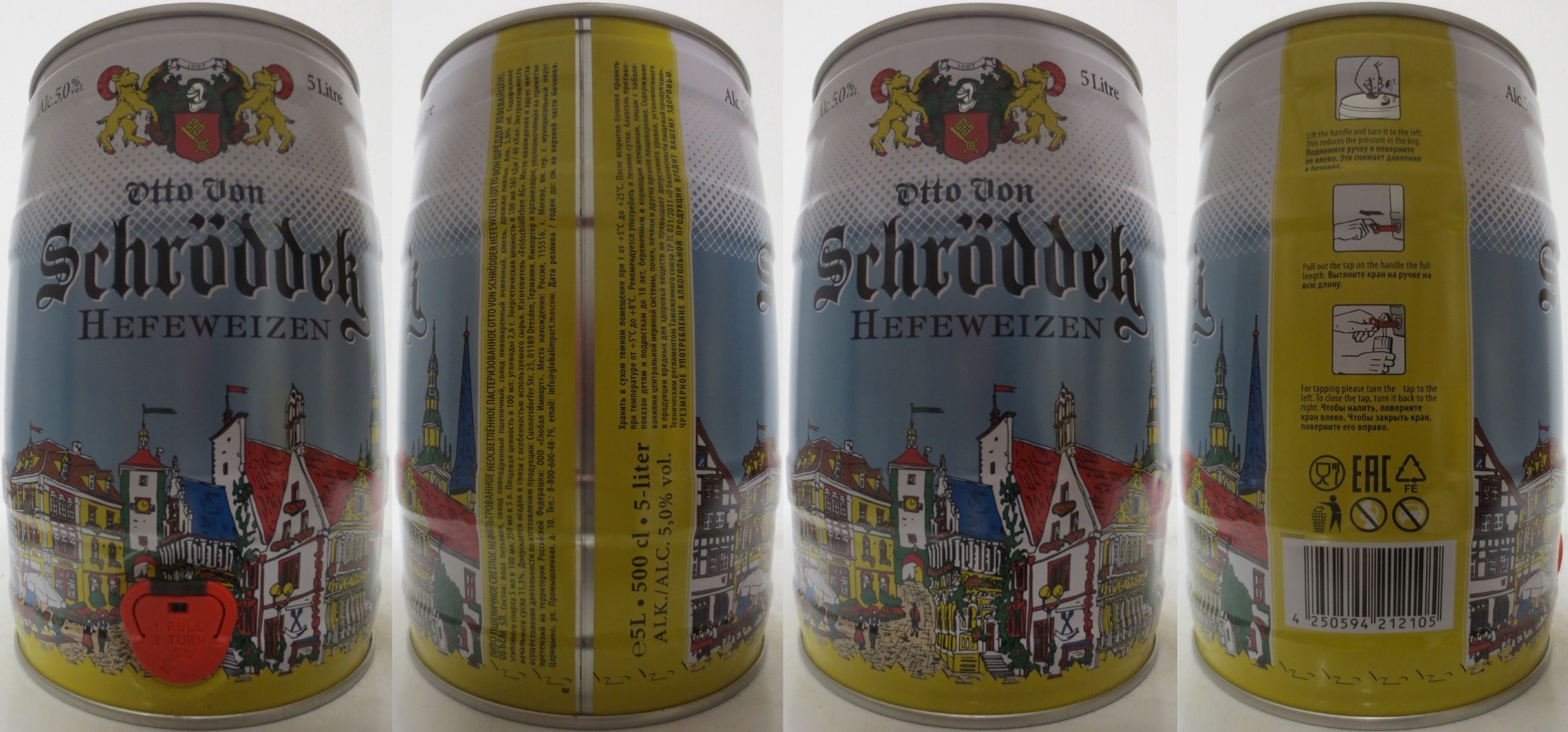 Otto Von Schröddek HEFEWEIZEN (5L) Nr.1 
