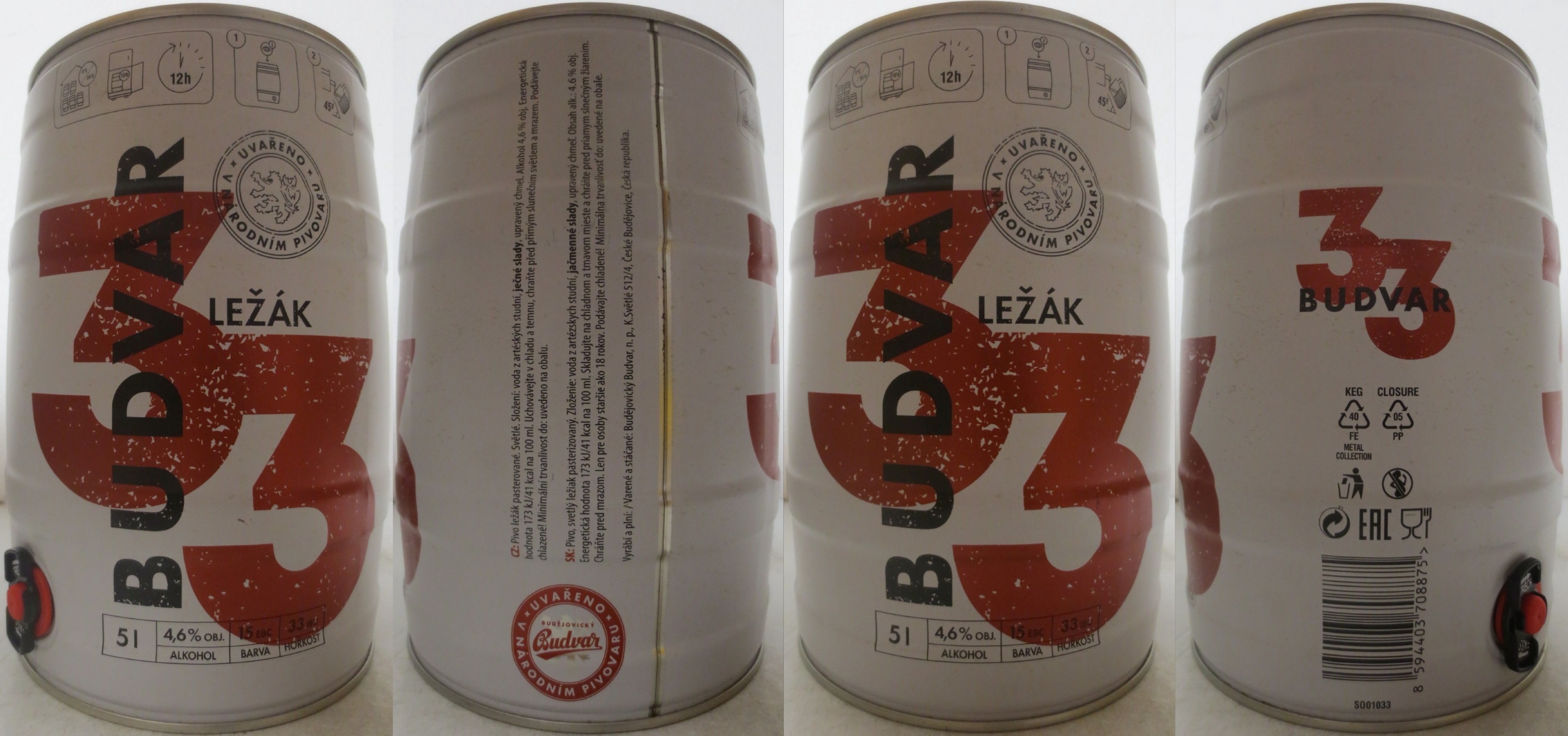 BUDVAR 33 LEŽÁK (5L) č.2 