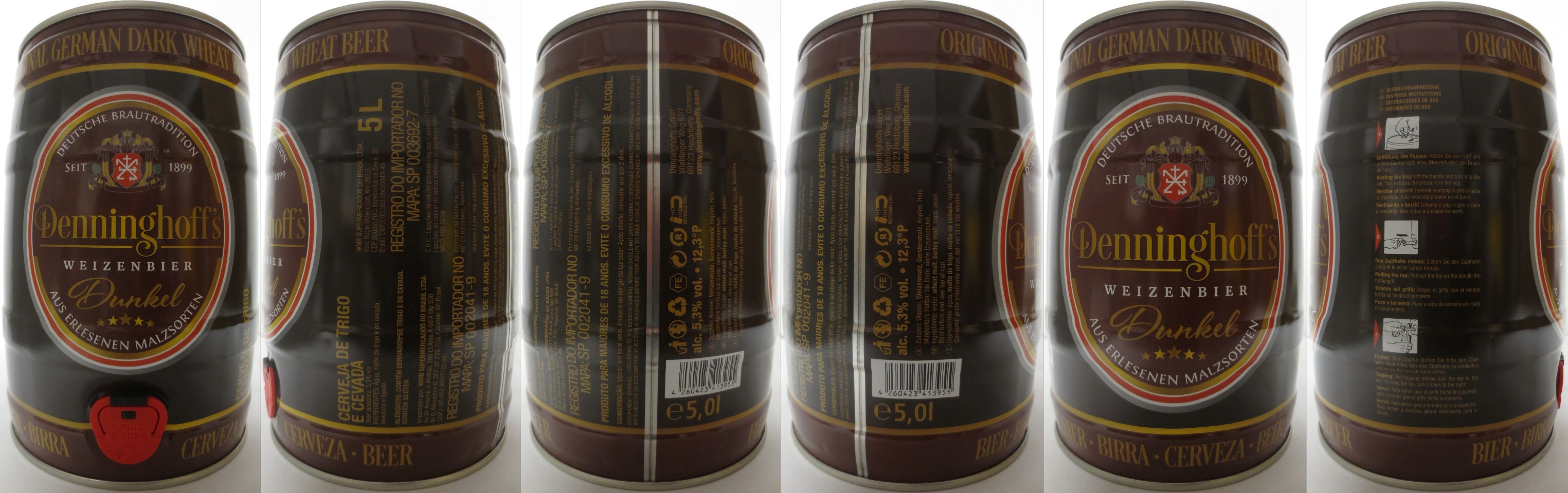 Denninghoff´s WEIZENBIER Dunkel (5L) Nr.1 