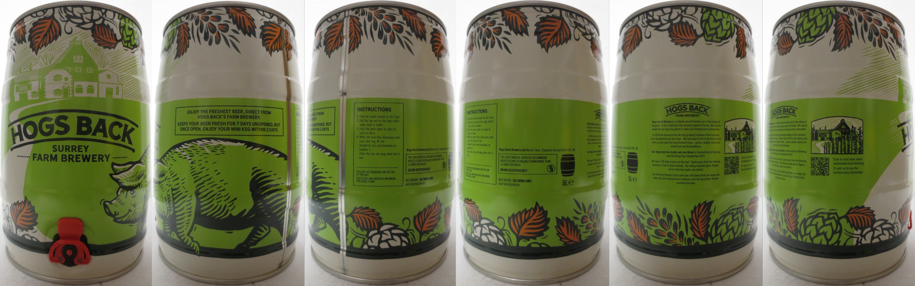 HOGS BACK SURREY FARM BREWERY (5L) Nr.1 