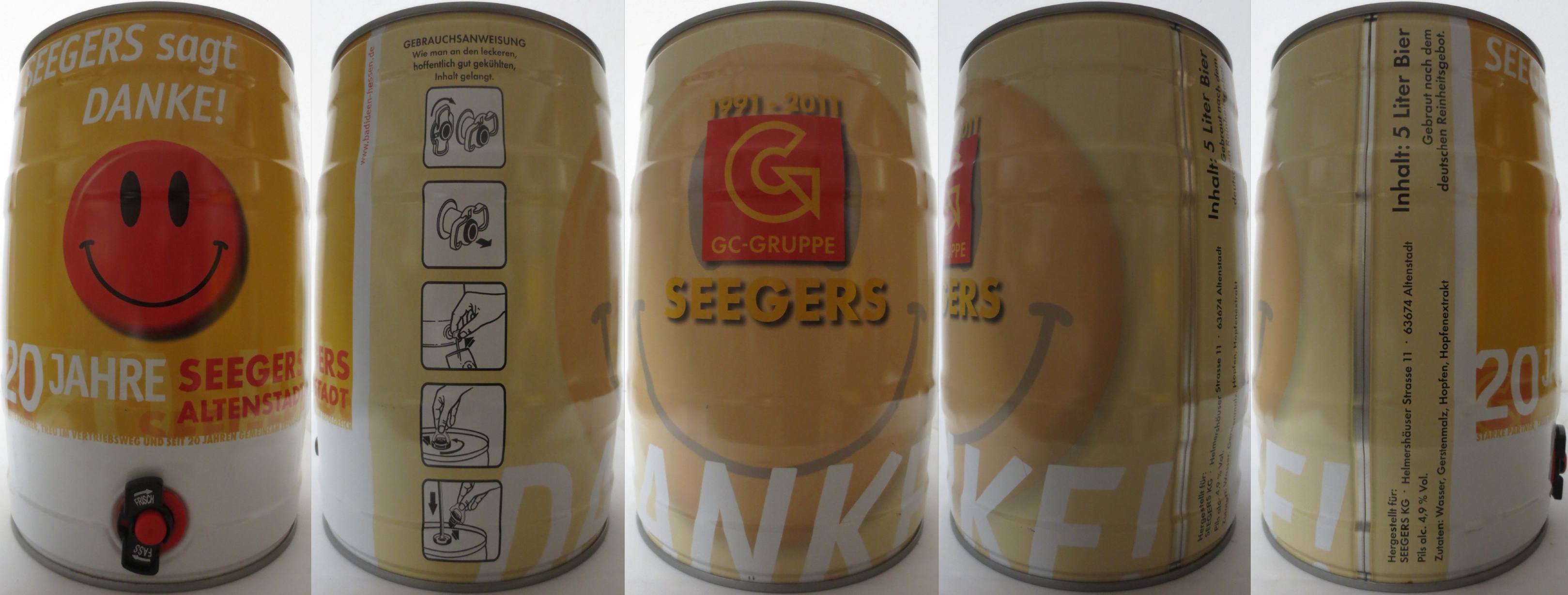 SEEGERS 1991-2011 GC-GRUPPE 20 JAHRE SEEGERS ALTENSTADT SEEGERS sagt DANKE! (5L) Nr.1 
