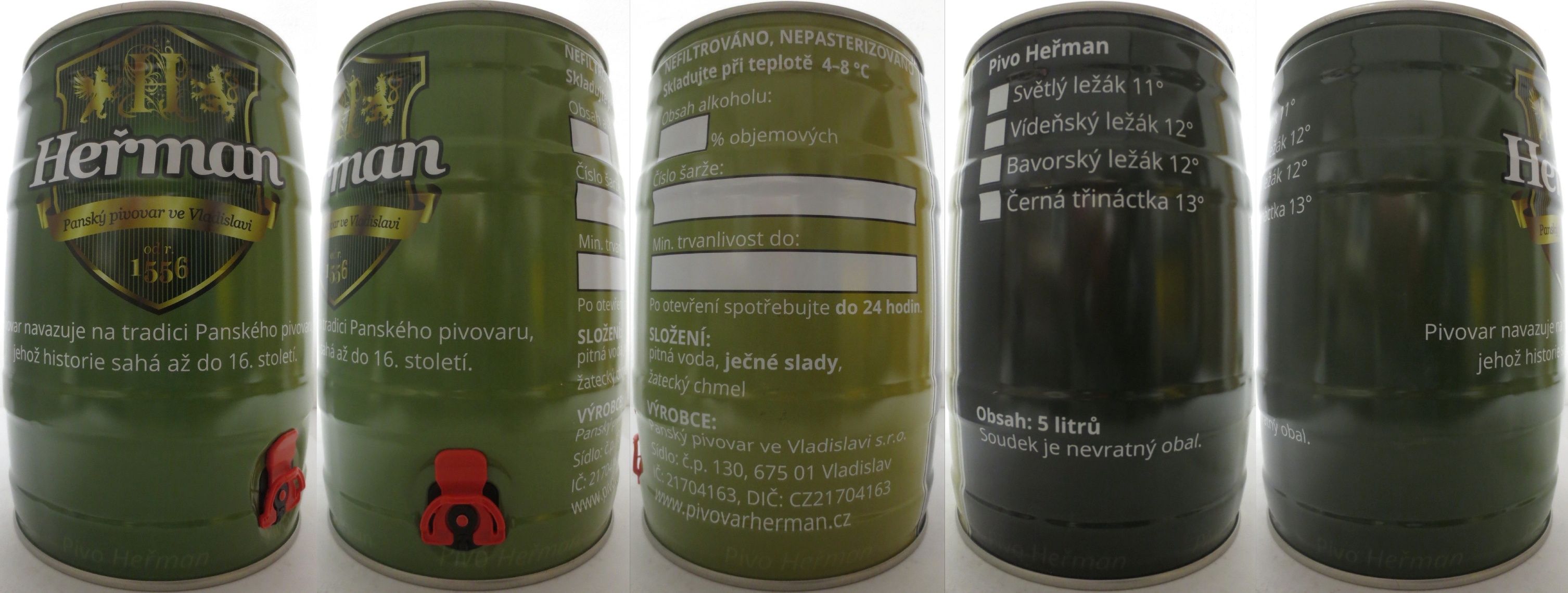 Heřman Panský pivovar ve Vladislavi Od r. 1556 (5L) č.1 