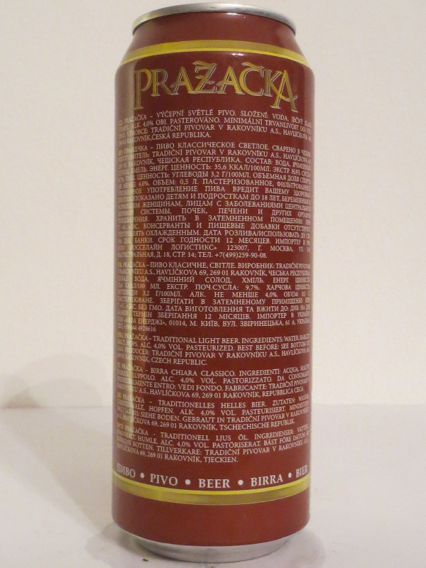 PRAŽAČKA Pažačka.Charm of Czechia. č.1 (50cl) (B/O)