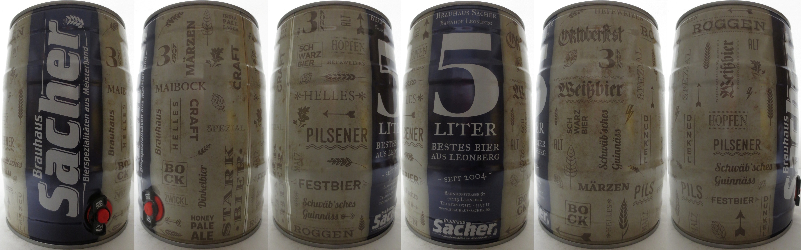 Sacher Brauhaus Bierspezialitäten aus Meisterland (5L) Nr.1 