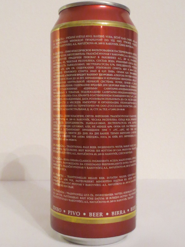 PRAŽAČKA Pažačka.Charm of Czechia. č.2 (50cl) (B/O)