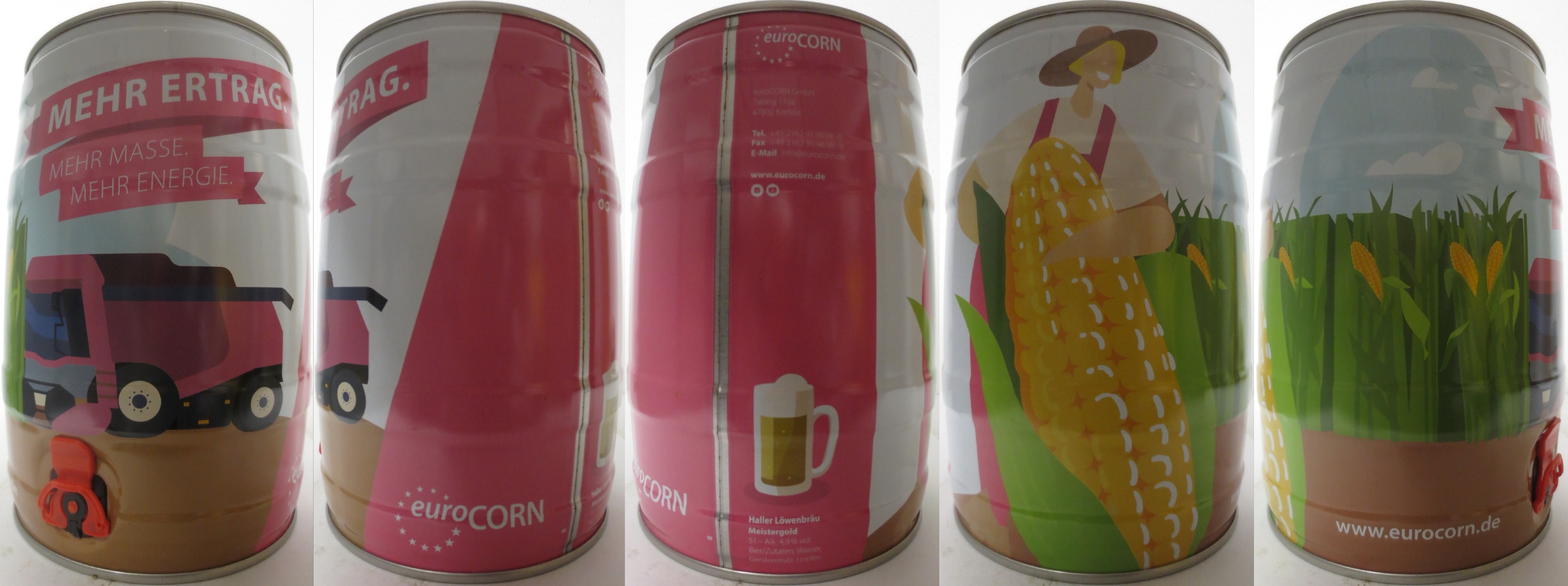 Haller Löwenbräu Meistergold euroCORN MEHR ERTREG. MEHR MASSE. MEHR ENERGIE. (5L) Nr.1 