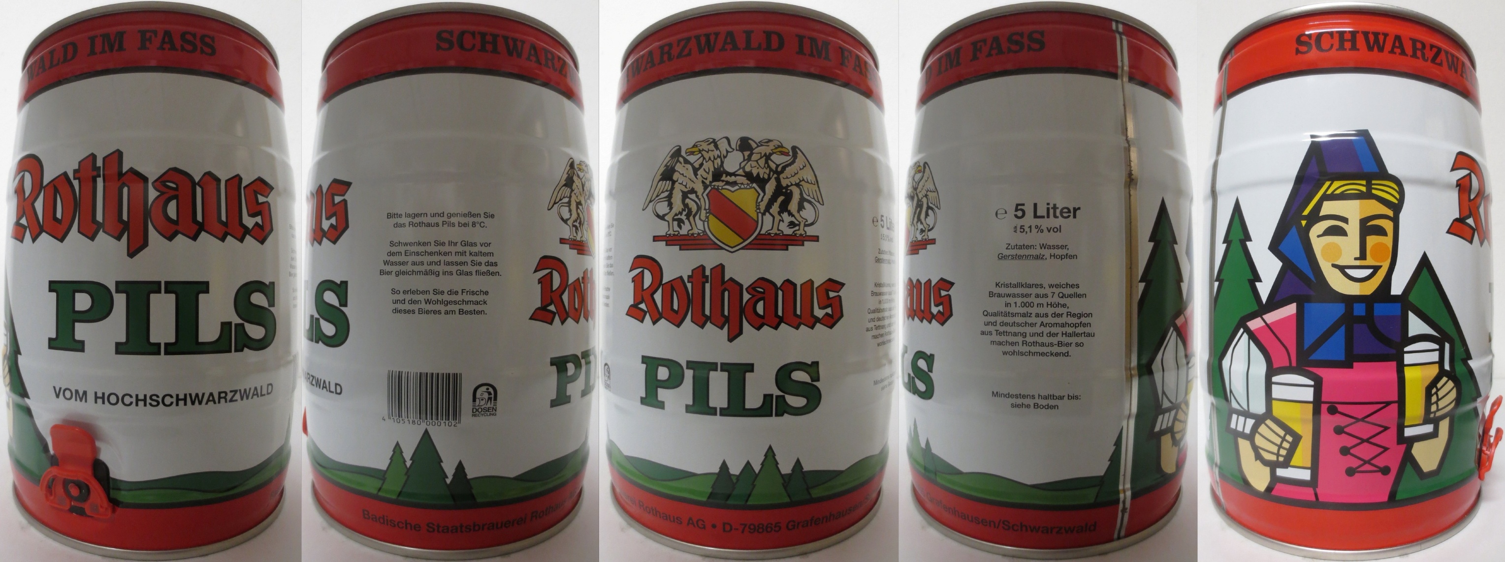 Rothaus PILS VOM HOCHSCHWARZWALD (5L) Nr.5 
