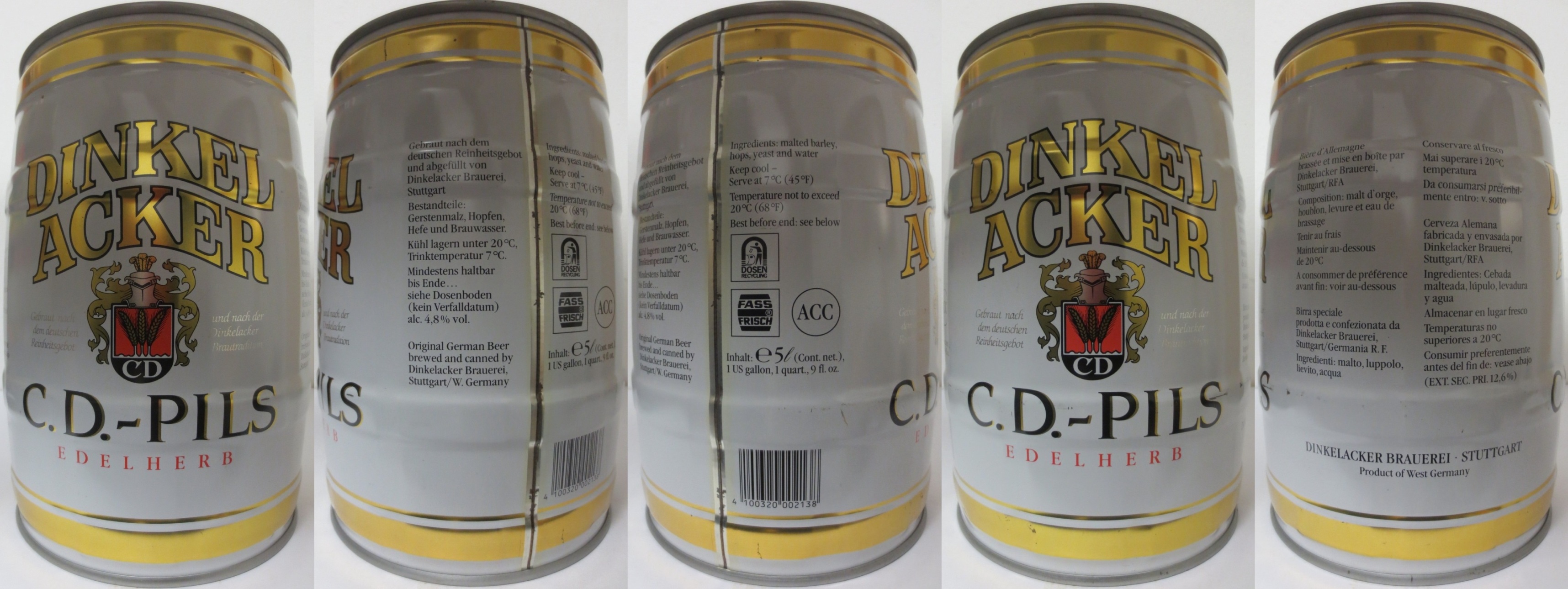DINKEL ACKER C.D.-PILS EDELHERB (5L) Nr.1 