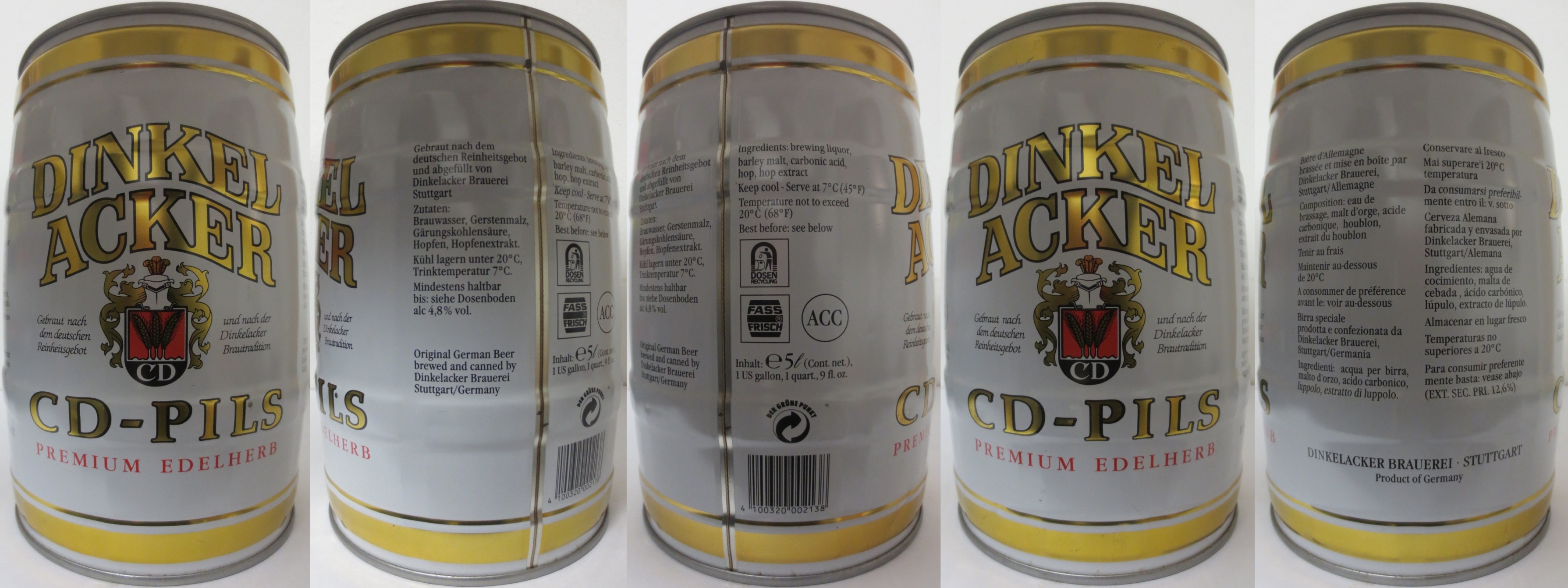 DINKEL ACKER CD-PILS PREMIUM EDELHERB (5L) Nr.1 