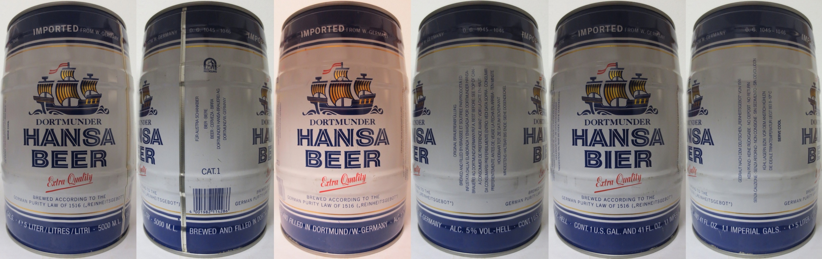 DORTMUNDER HANSA BEER Extra Quality (5L) Nr.1 