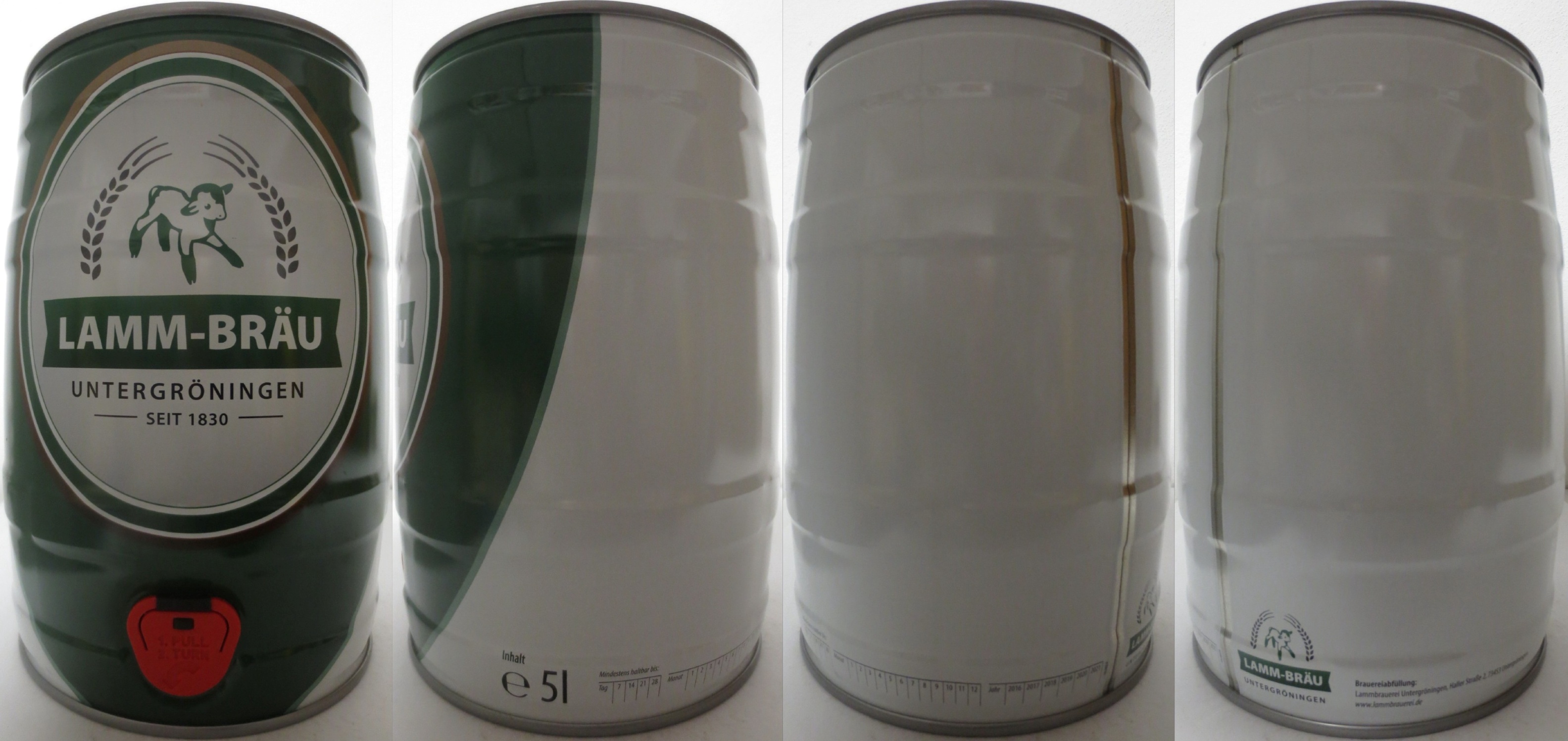 LAMM-BRÄU UNTERGRÖNINGEN SEIT 1830 (5L) Nr.1 
