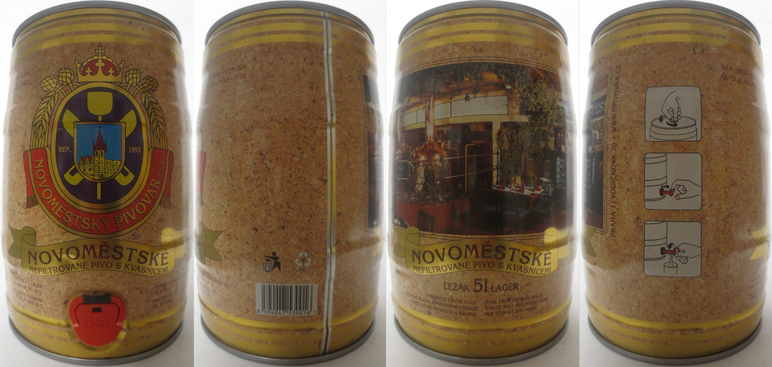 NOVOMĚSTSKÉ NEFILTROVANÉ PIVO S KVASNICEMI (5L) č.2