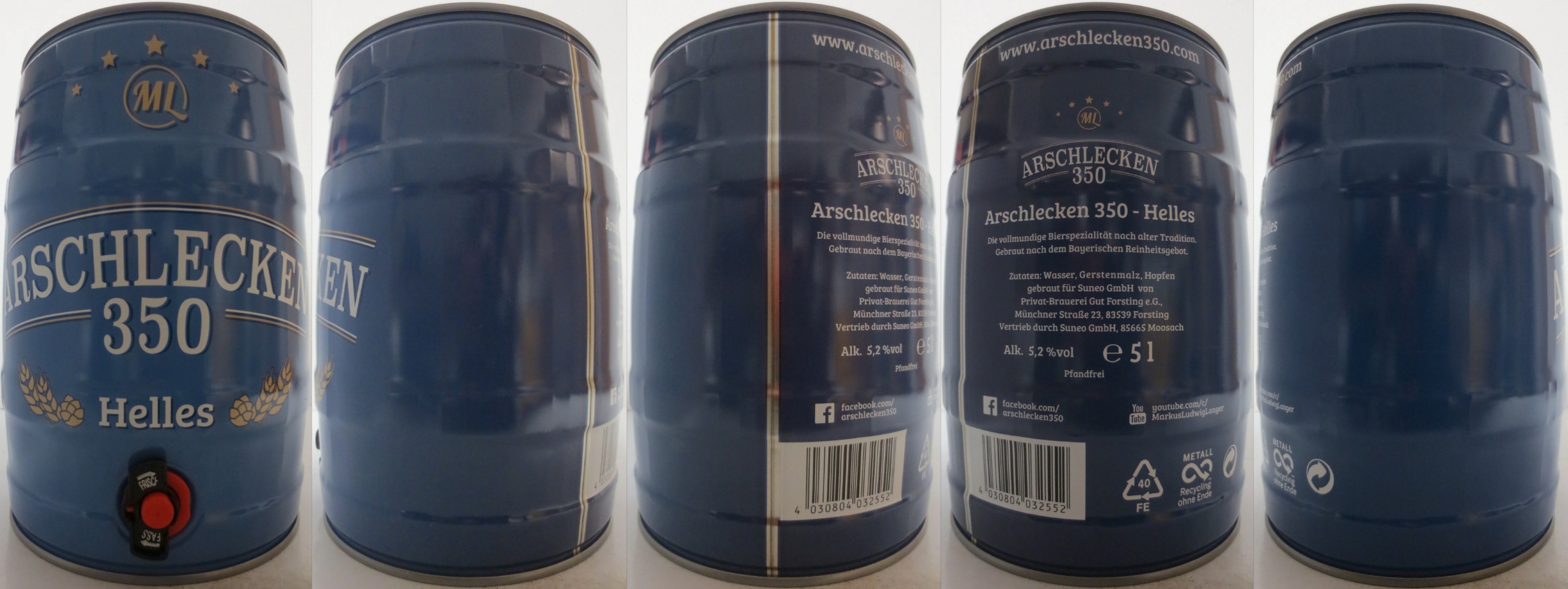 ARSCHLECKEN 350 Helles (5L) Nr.1 