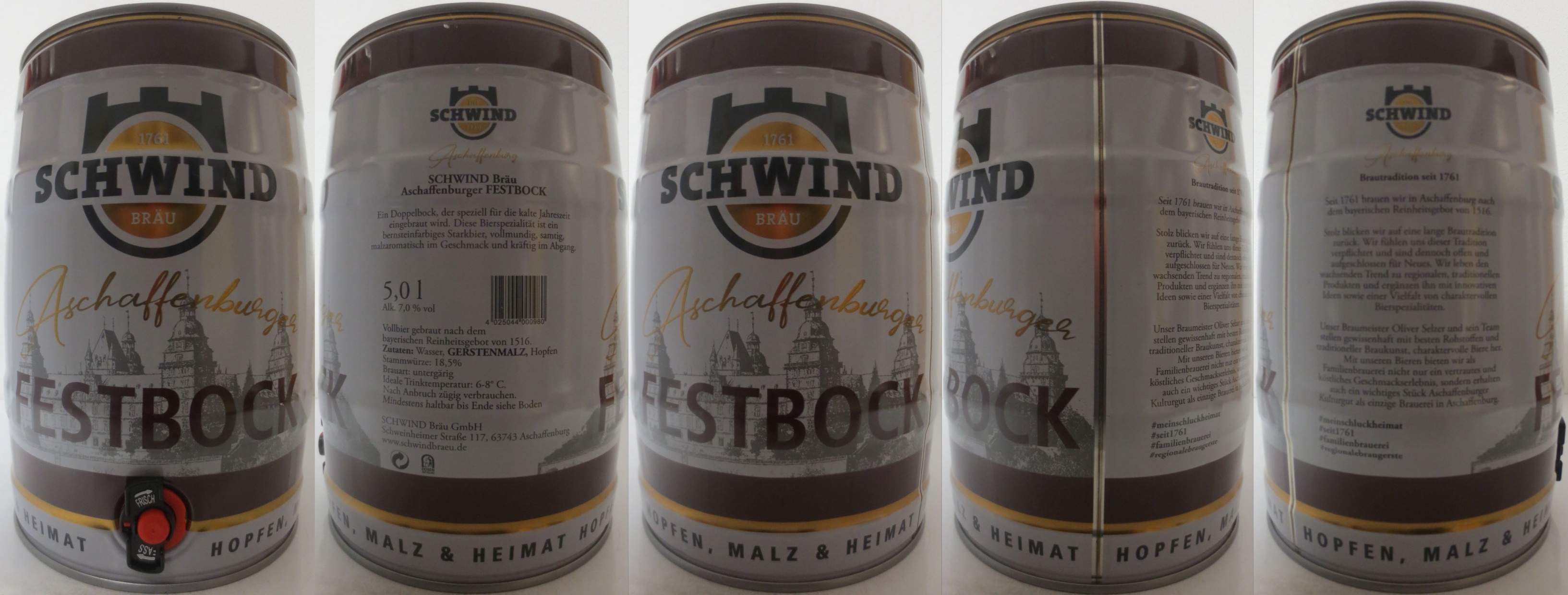 SCHWIND BRÄU Aschaffenburg FESTBOCK (5L) Nr.1 