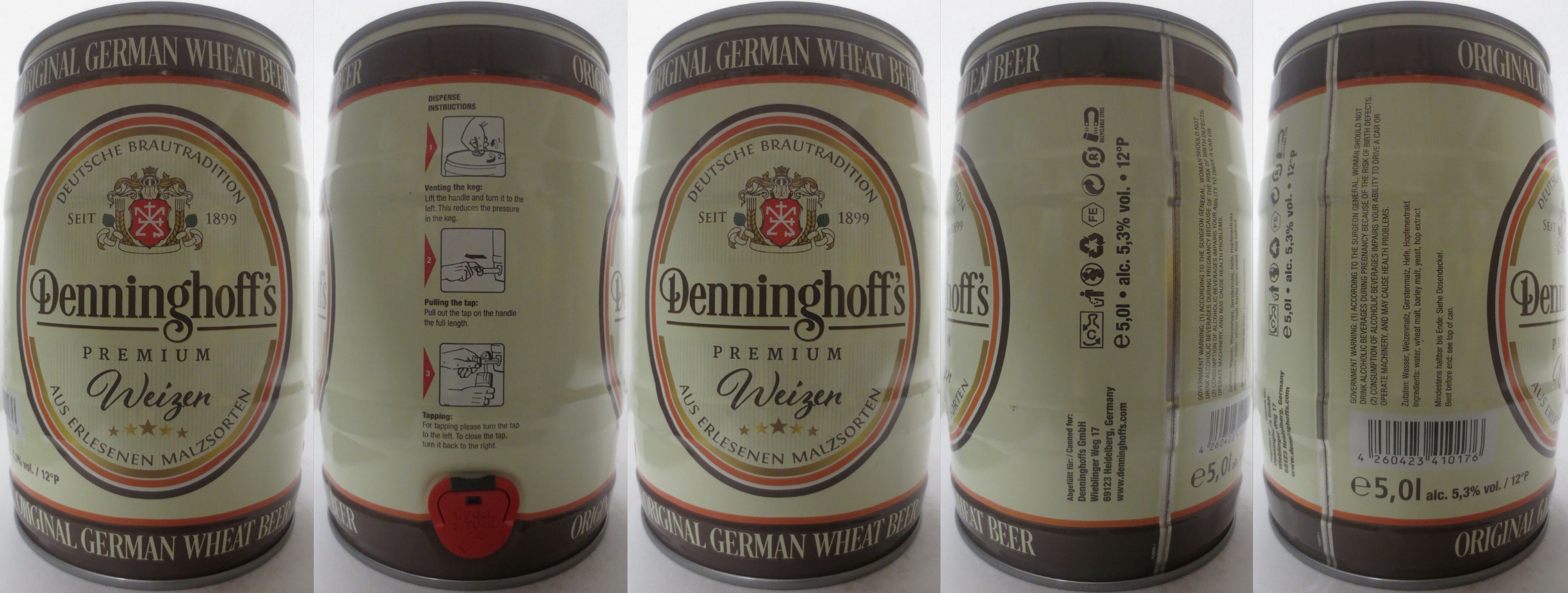 Denninghoff´s PREMIUM Weizen (5L) Nr.2 