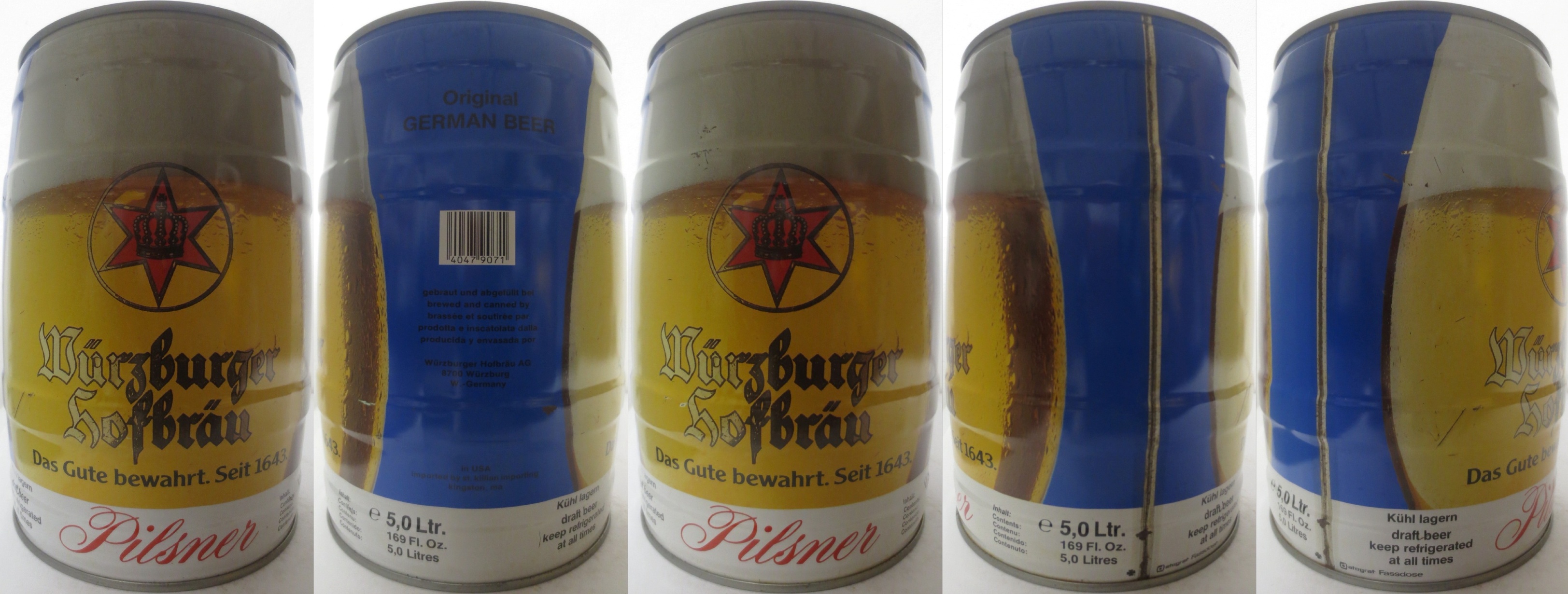 Würzburger hofbräu Das Gute bewahrt. Seit 1643 Pilsner (5L) Nr.1 