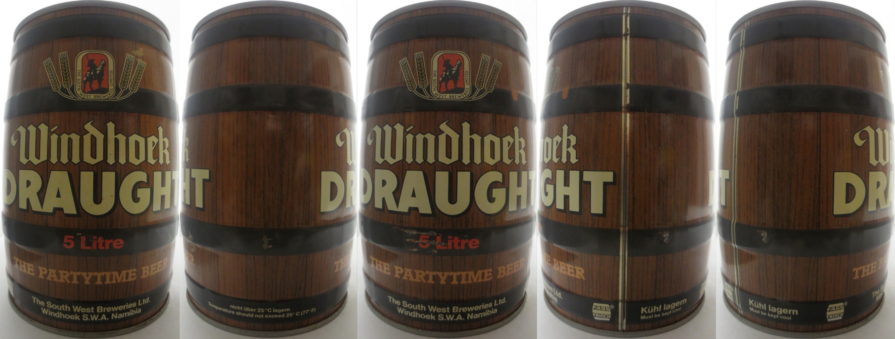 Windhoek DRAUGHT 5 Litre THE PARTYTIME BEER (5L) Nr.1 