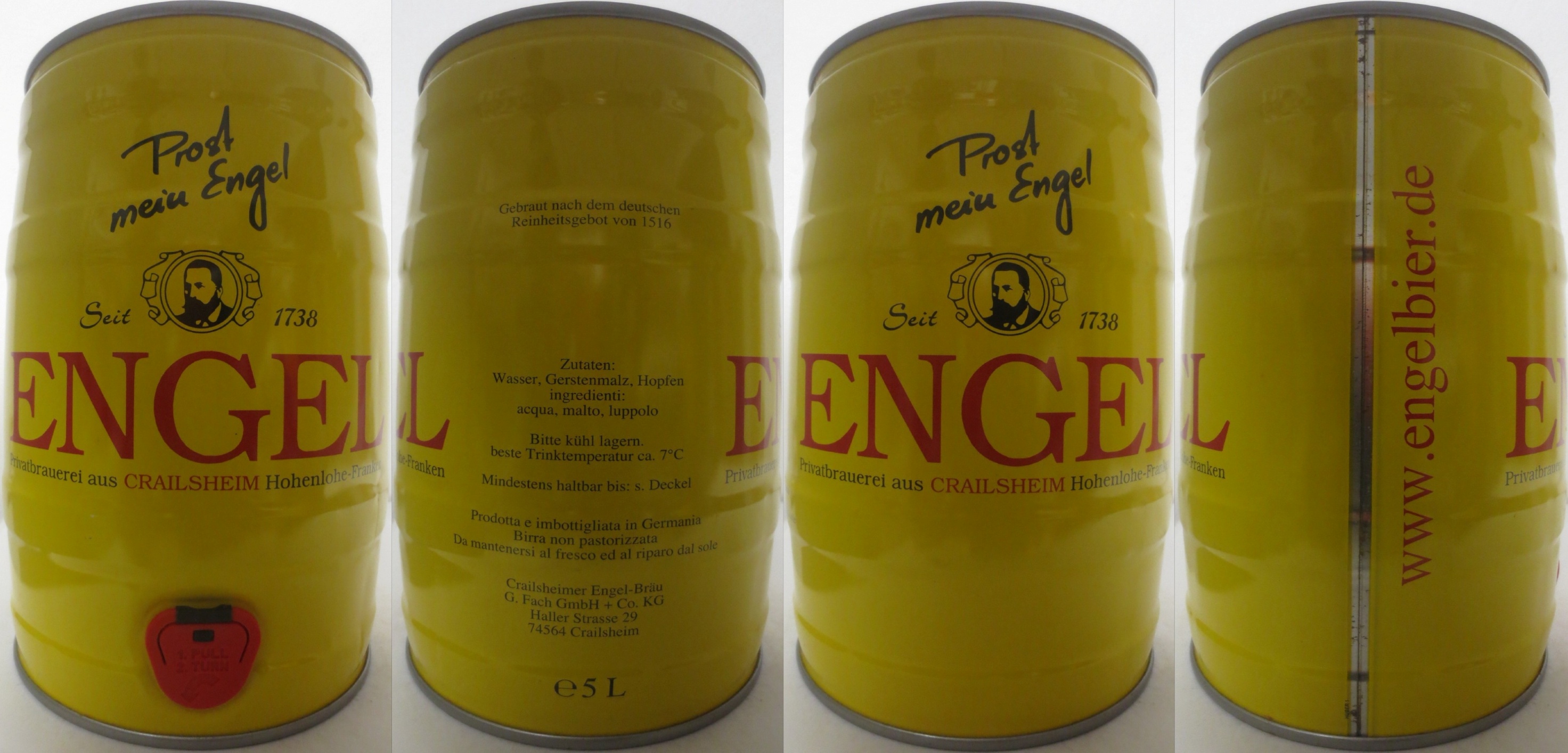 ENGEL Privatbrauerei aus CRAILSHEIM Hohenlohe-Franken (5L) Nr.1 