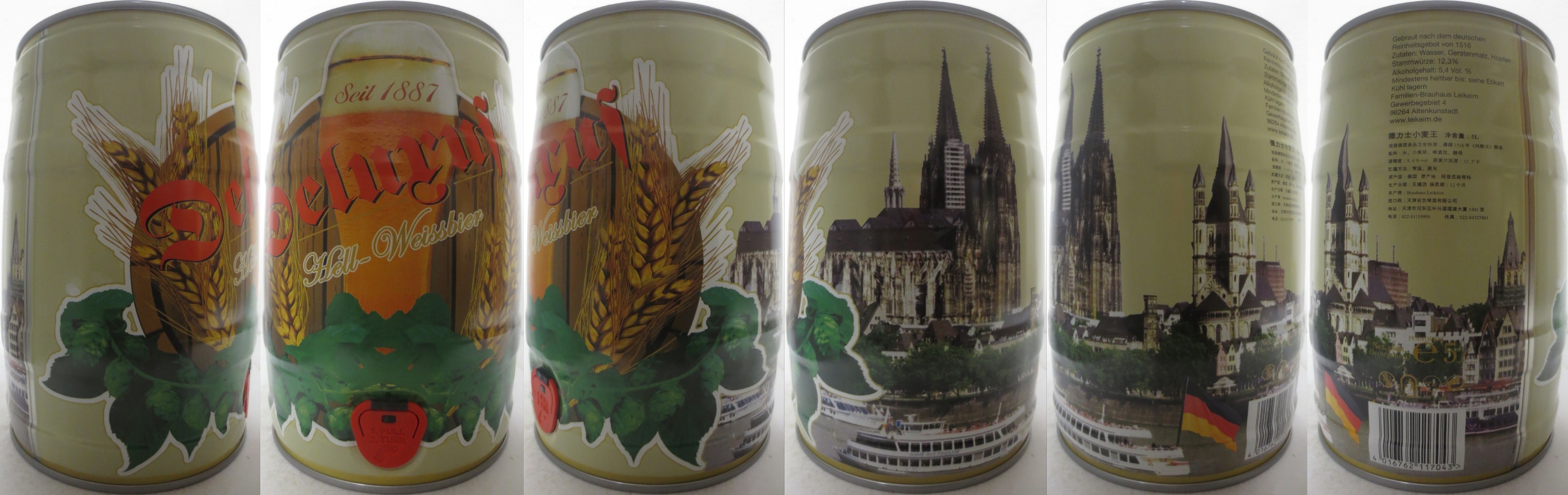 Deluruf Hell-Weissbier (5L) Nr.1 