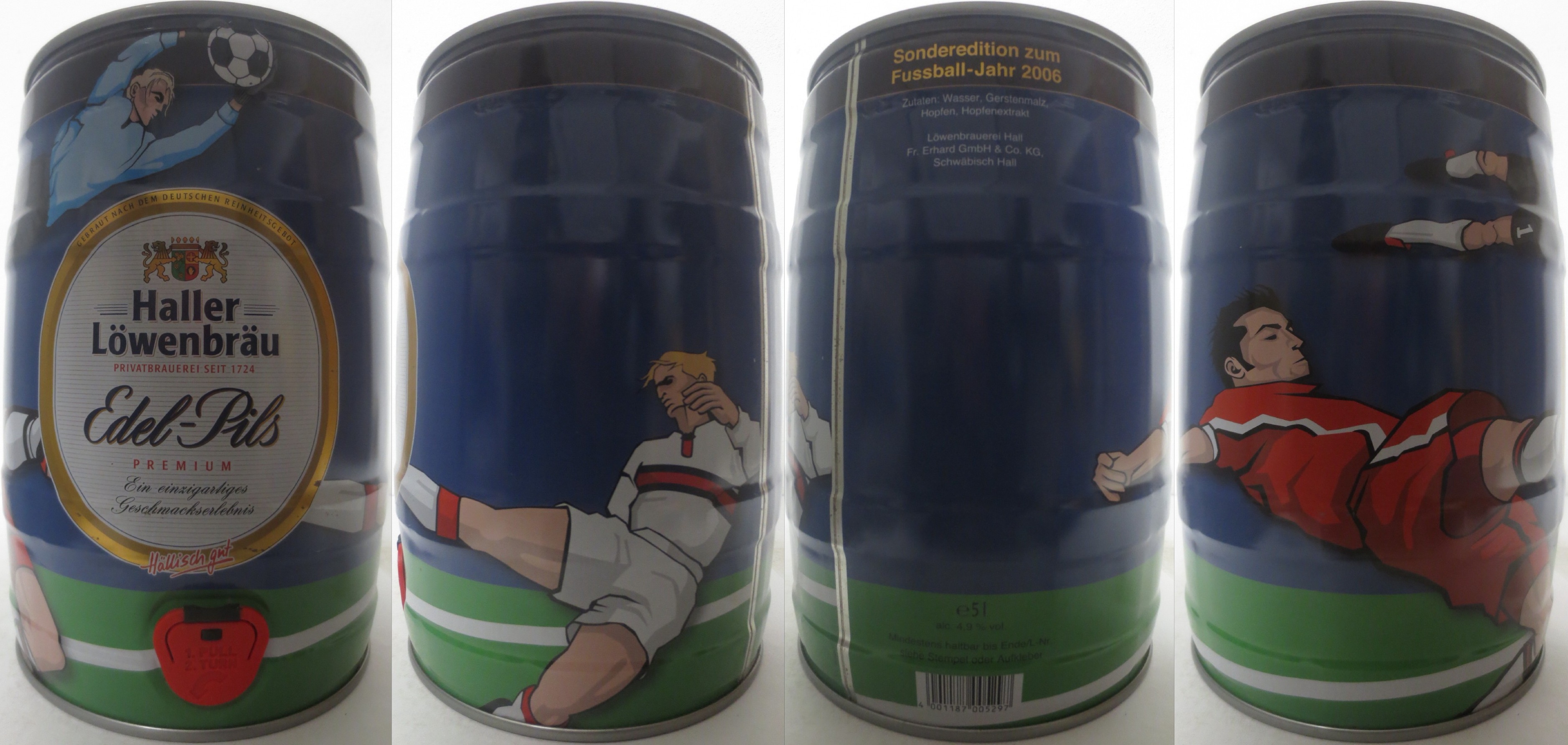 Haller Löwenbräu Edel-Pils PREMIUM Hällisch gut (5L) Nr.1 