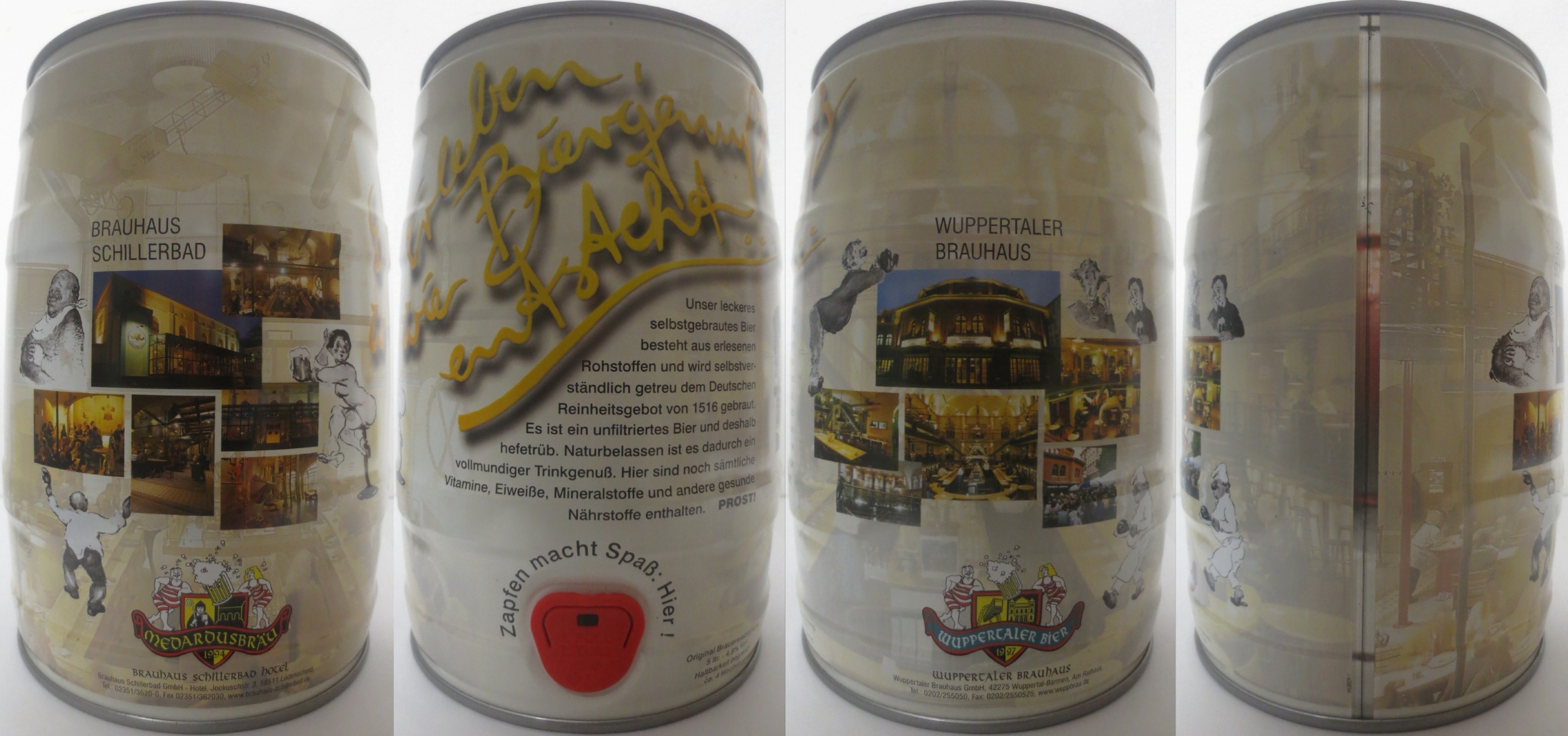 MEDARDUSBRÄU BRAUHAUS SCHILLERBAD HOTEL WUPPERTALER BRAUHAUS (5L) Nr.1 