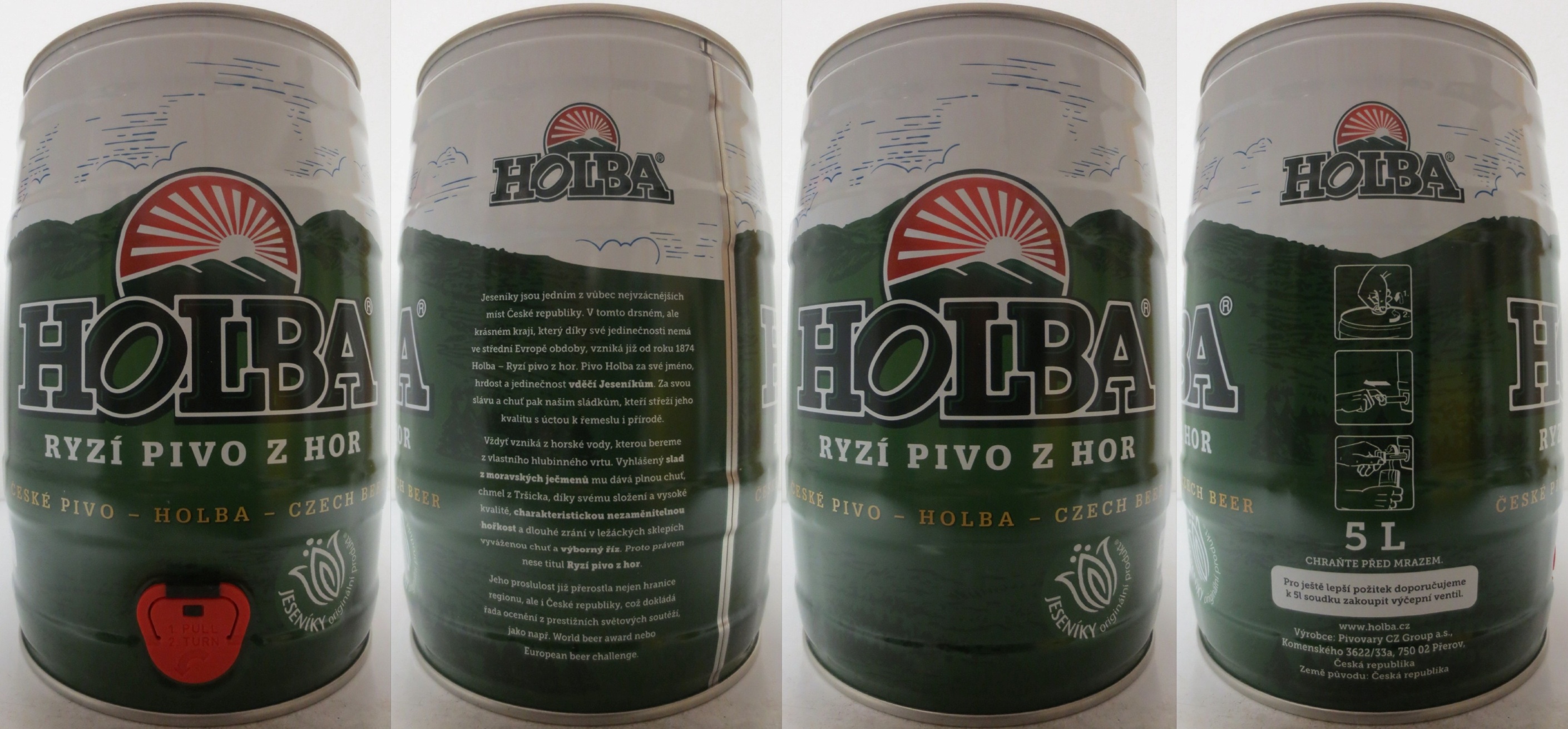 HOLBA RYZÍ PIVO Z HOR ČESKÉ PIVO - HOLBA - CZECH BEER (5L) č.1
