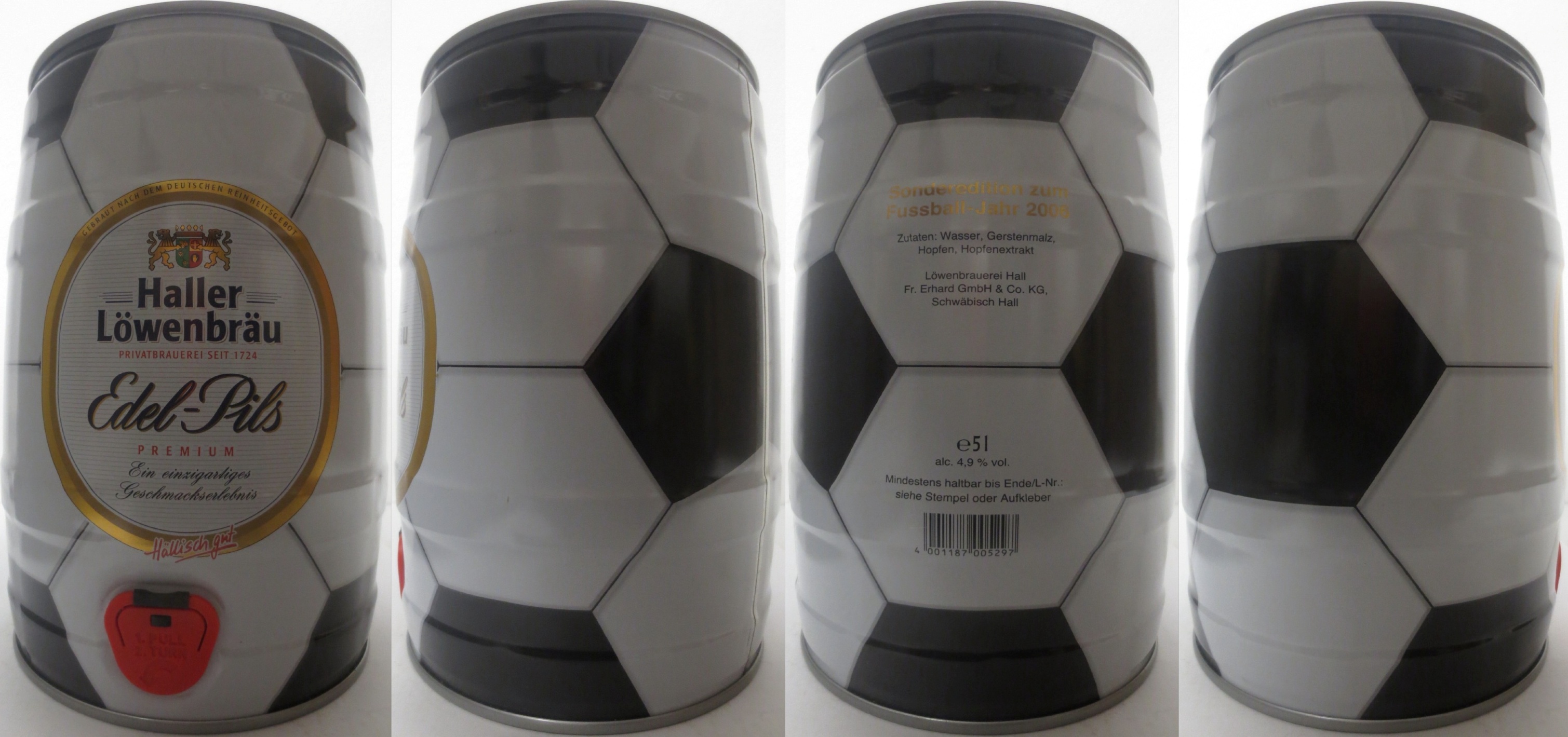 Haller Löwenbräu Edel-Pils PREMIUM Hällisch gut (5L) Nr.4 