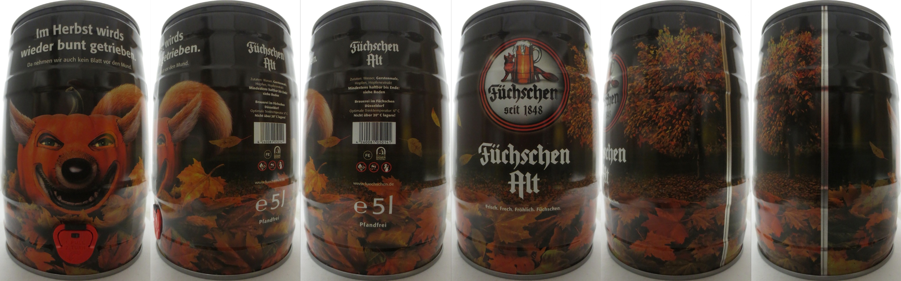 Füchschen Alt Im Herbst wirds wieder bunt getrieben. Da nehmen wir auch kein blatt vor den Mund. (5L) Nr.1 