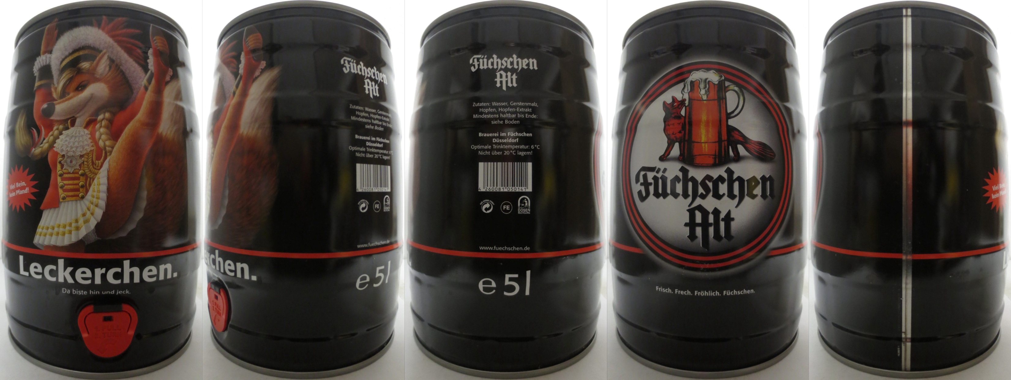 Füchschen Alt Leckerchen. Da biste hin und jeck. (5L) Nr.1
