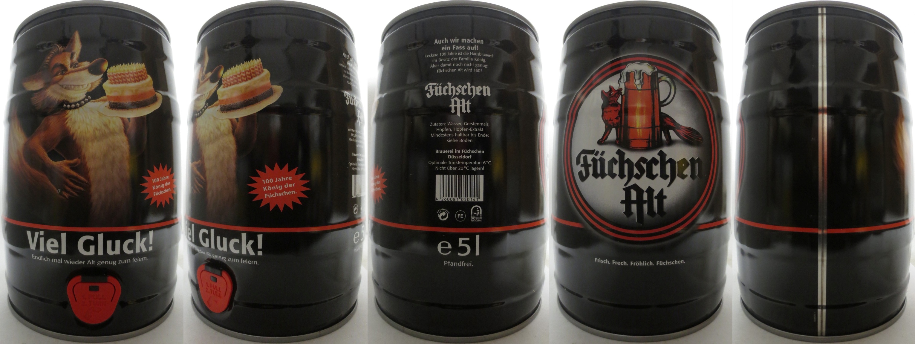 Füchschen Alt Viel Gluck! Endlich mal wieder Alt genug zum feiern. (5L) Nr.1 