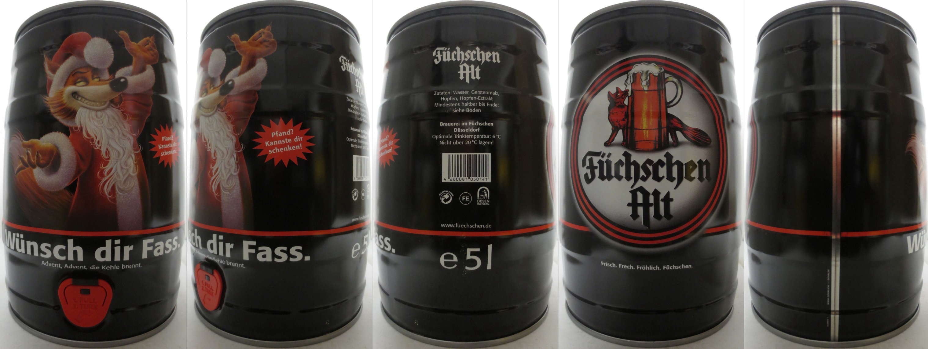 Füchschen Alt Wünsch dir Fass. Advent, Advent, die Kehle brennt. (5L) Nr.1