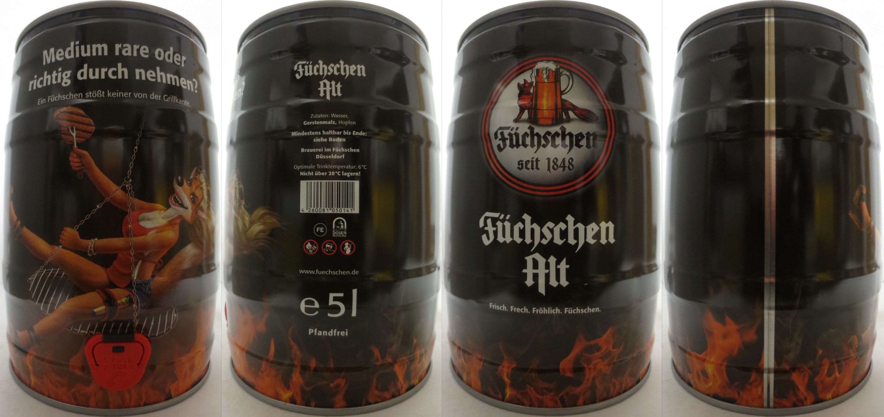 Füchschen Alt Medium rare oder richtig durch nehmen? Ein Füchschen stößt keiner von der Grillkante. (5L) Nr.1 