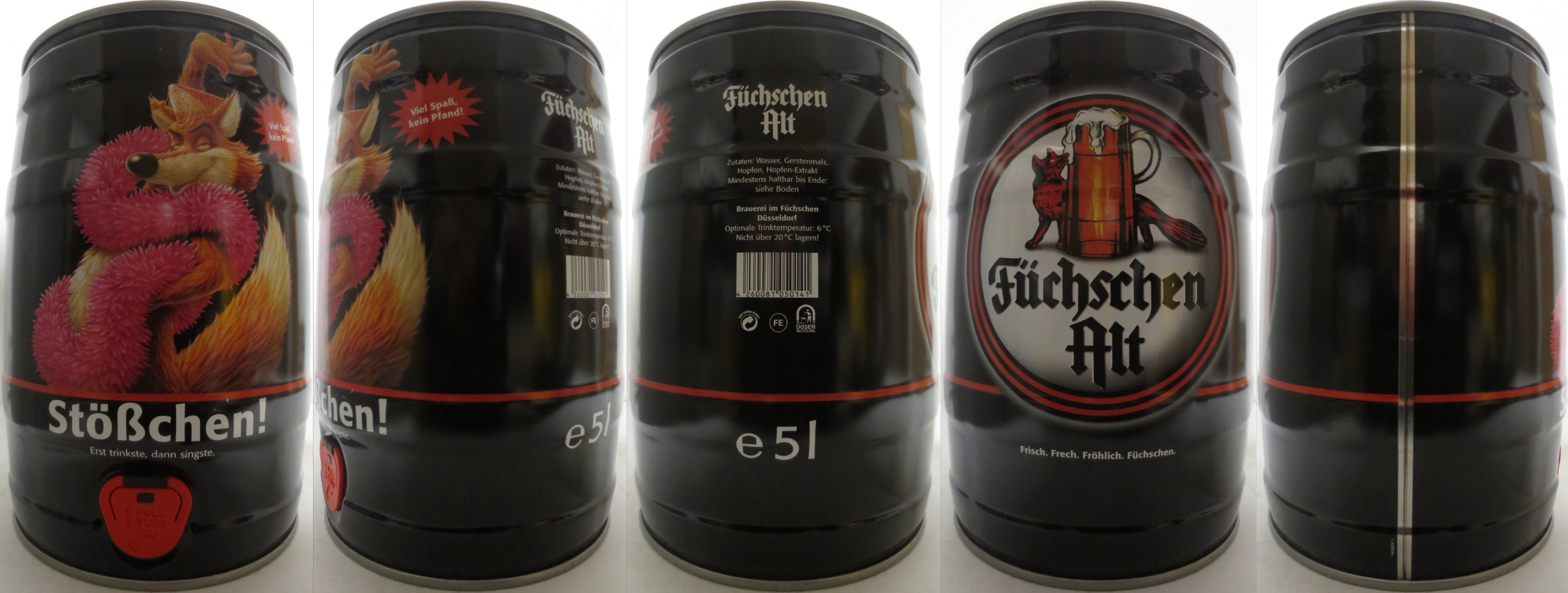 Füchschen Alt Stößchen! Erst trinkste, dann singste. (5L) Nr.1 