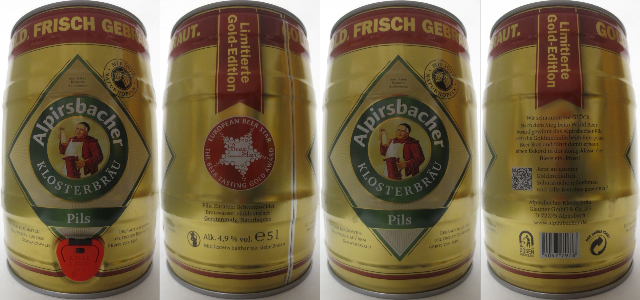 Alpirsbacher KLOSTERBRÄU Pils (5L) Nr.2 