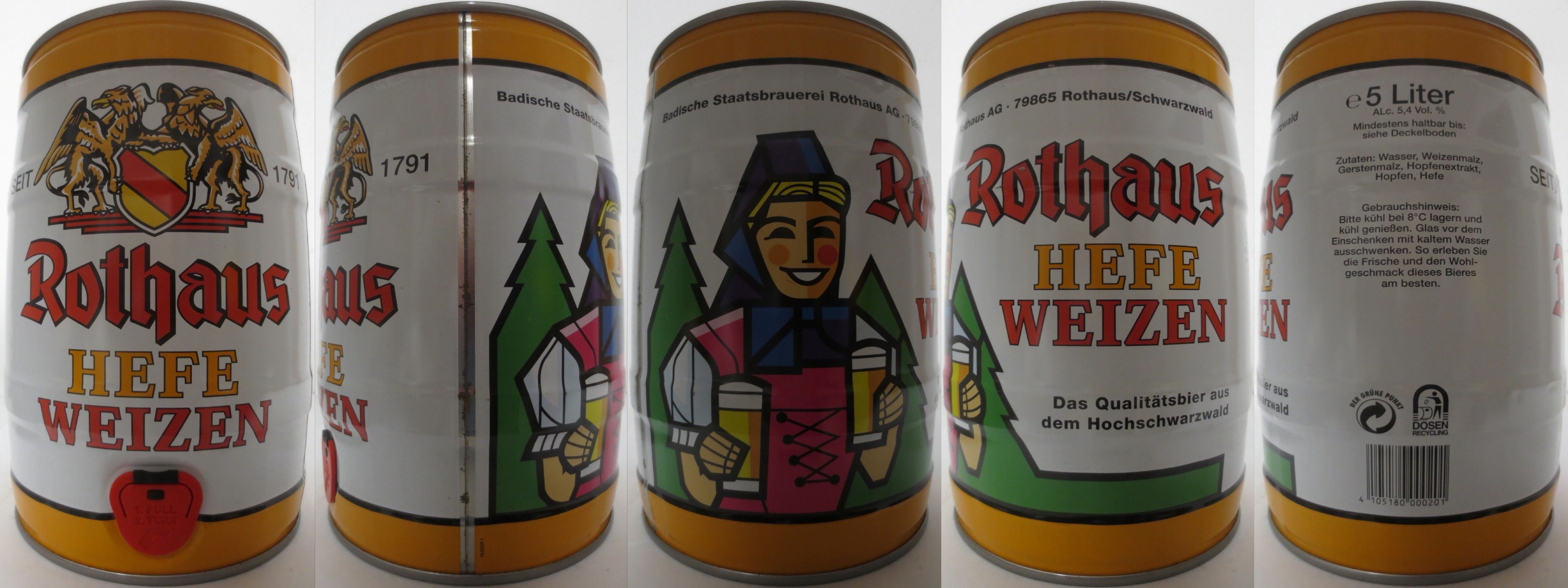 Rothaus HEFE WEIZEN (5L) Nr.1 