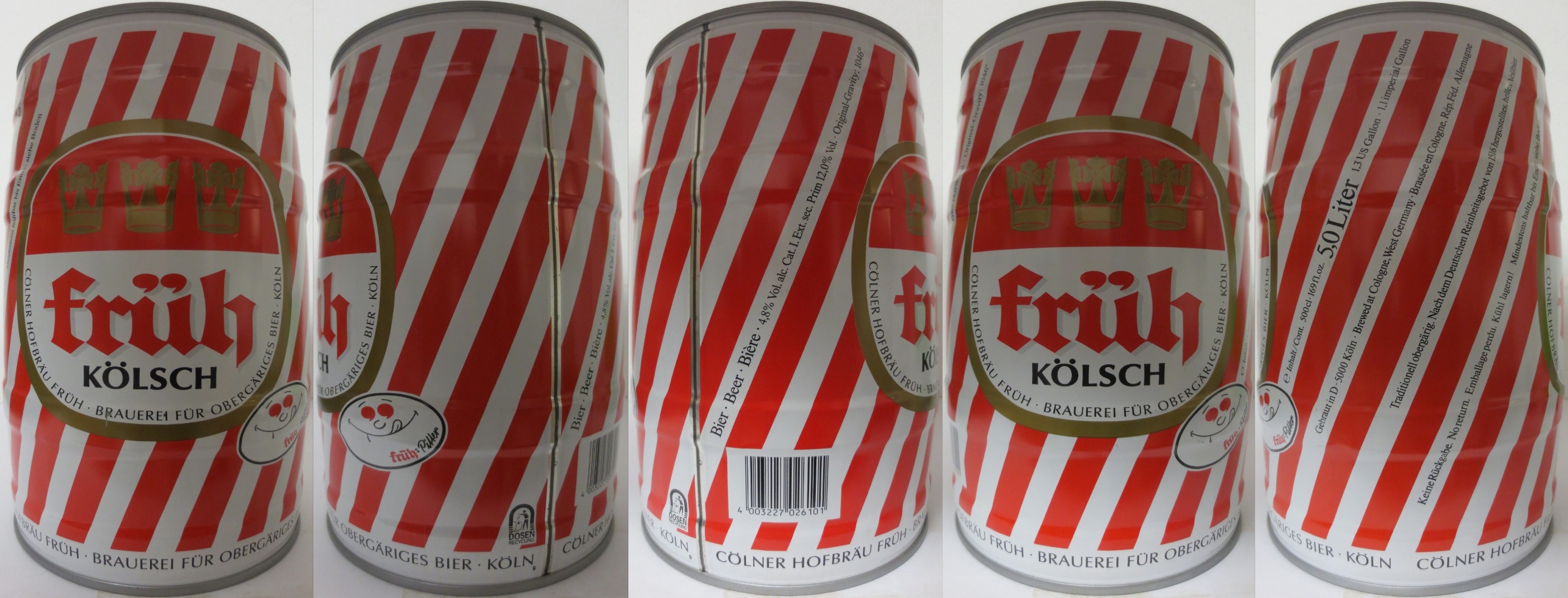 Früh kölsch SEIT  CÖLNER HOFBRÄU  FRÜH.BRAUEREI FÜR OBERGÄRIGES BIER.KÖLN (5L) Nr.1 