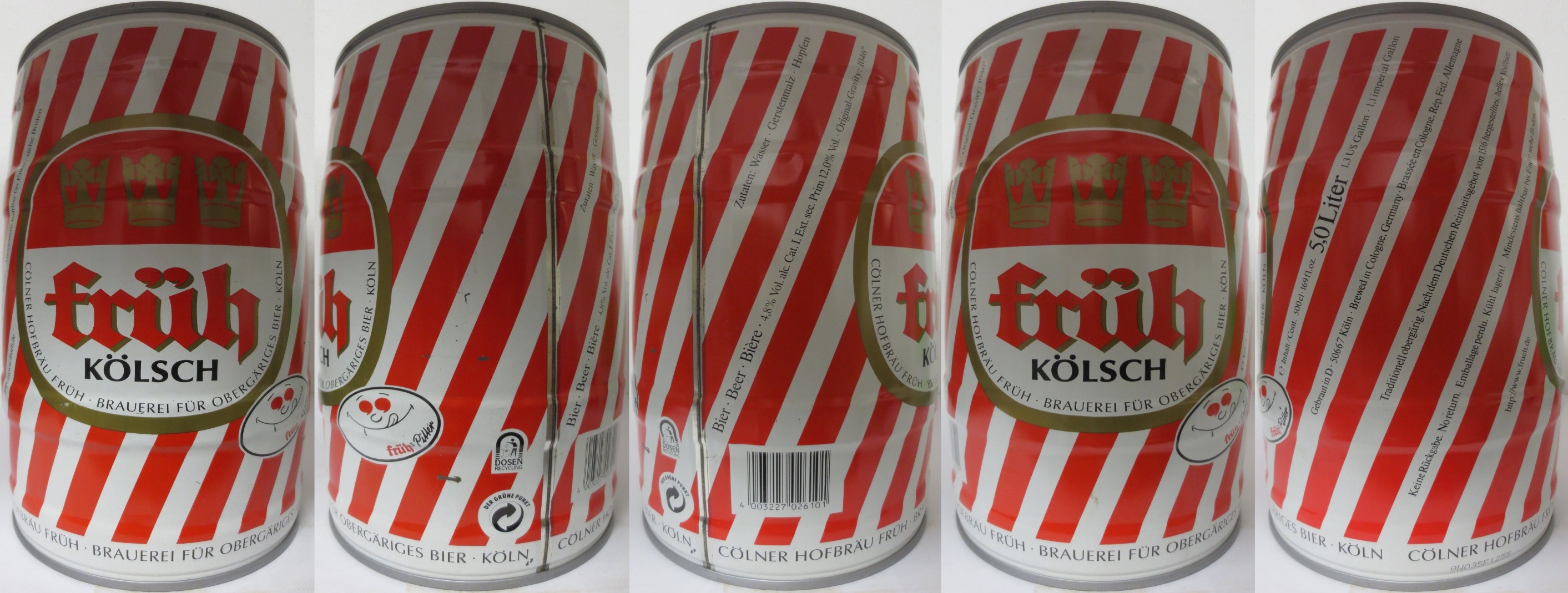 Früh kölsch SEIT  CÖLNER HOFBRÄU  FRÜH.BRAUEREI FÜR OBERGÄRIGES BIER.KÖLN (5L) Nr.2 